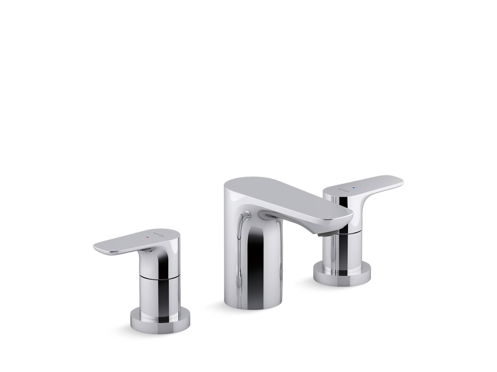 K-98867T-4-CP | Aleo™ Widespread lavatory faucet | Studio KOHLER®