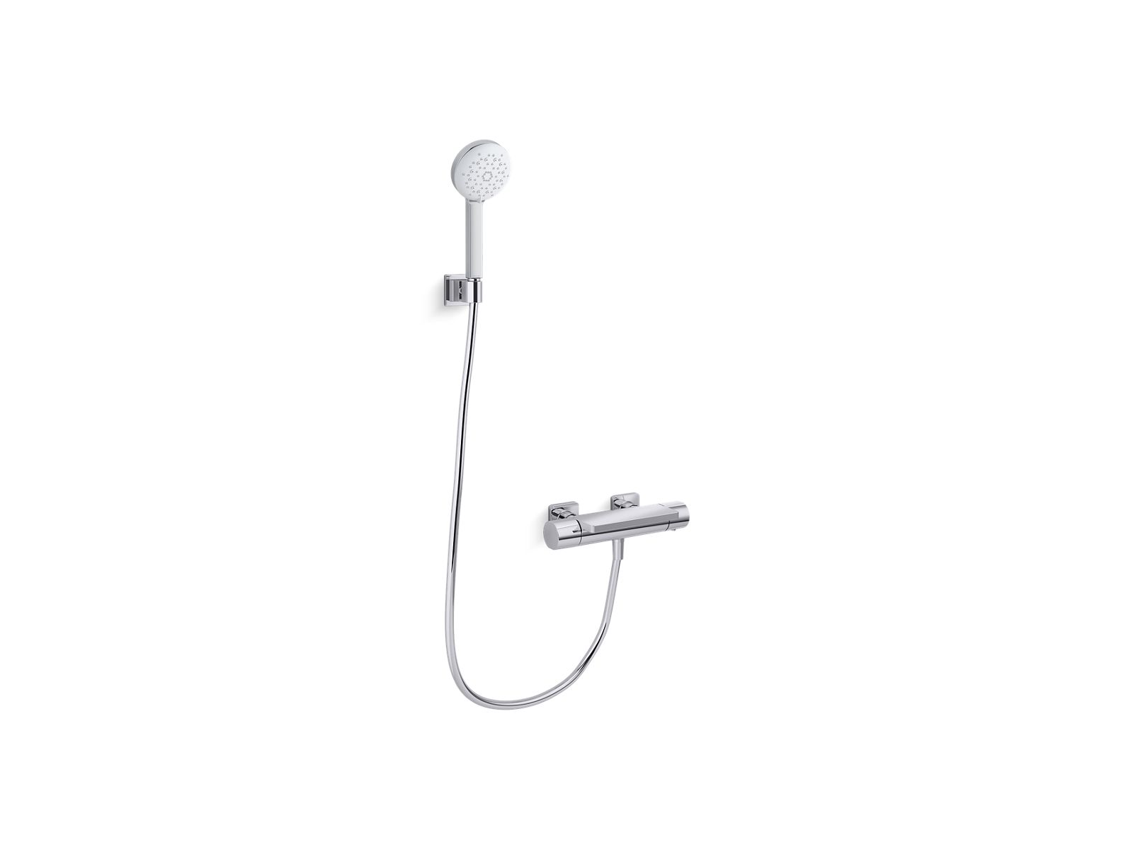 K23522T9CP Parallel™ Thermostatic exposed wallmount shower only