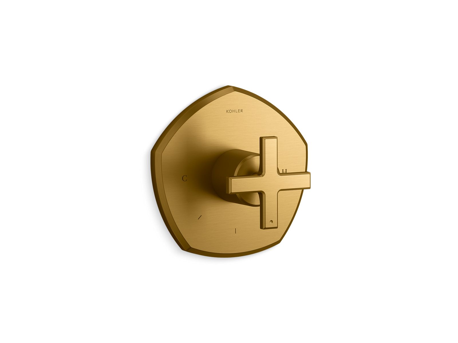 Occasion MasterShower temperature control valve trim with cross handle