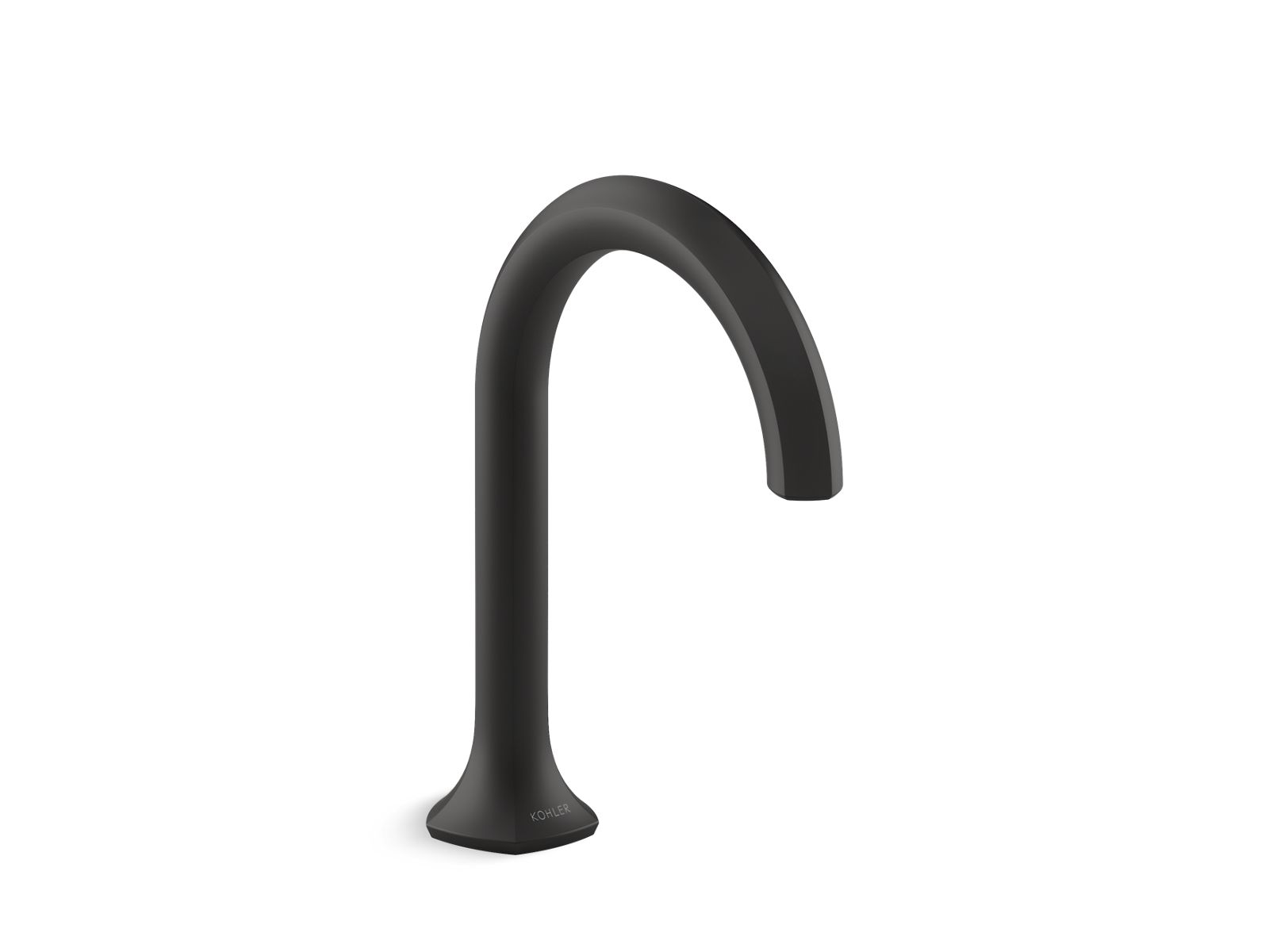 Occasion® cane design bathroom sink faucet spout and lever handles in matte black and vibrant brushed moderne brass
