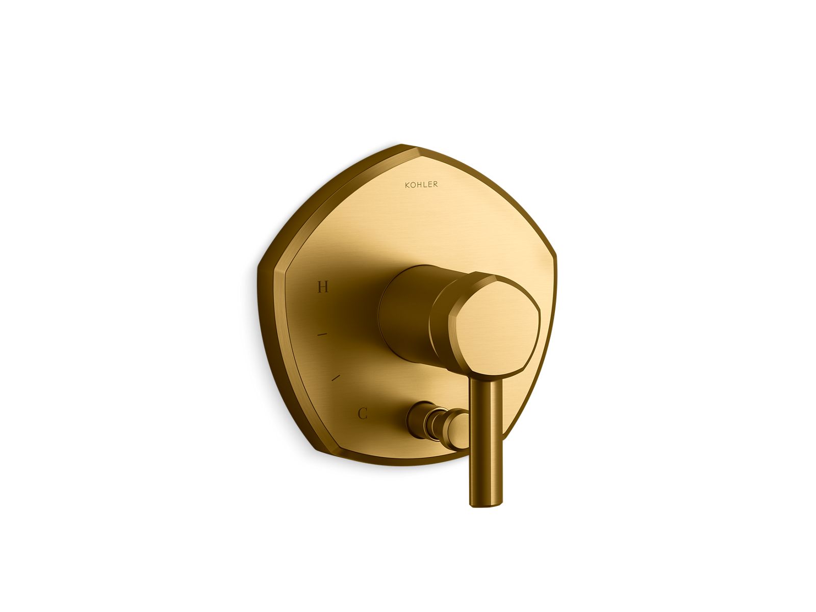 Occasion Rite-Temp valve trim with push-button diverter and lever handle