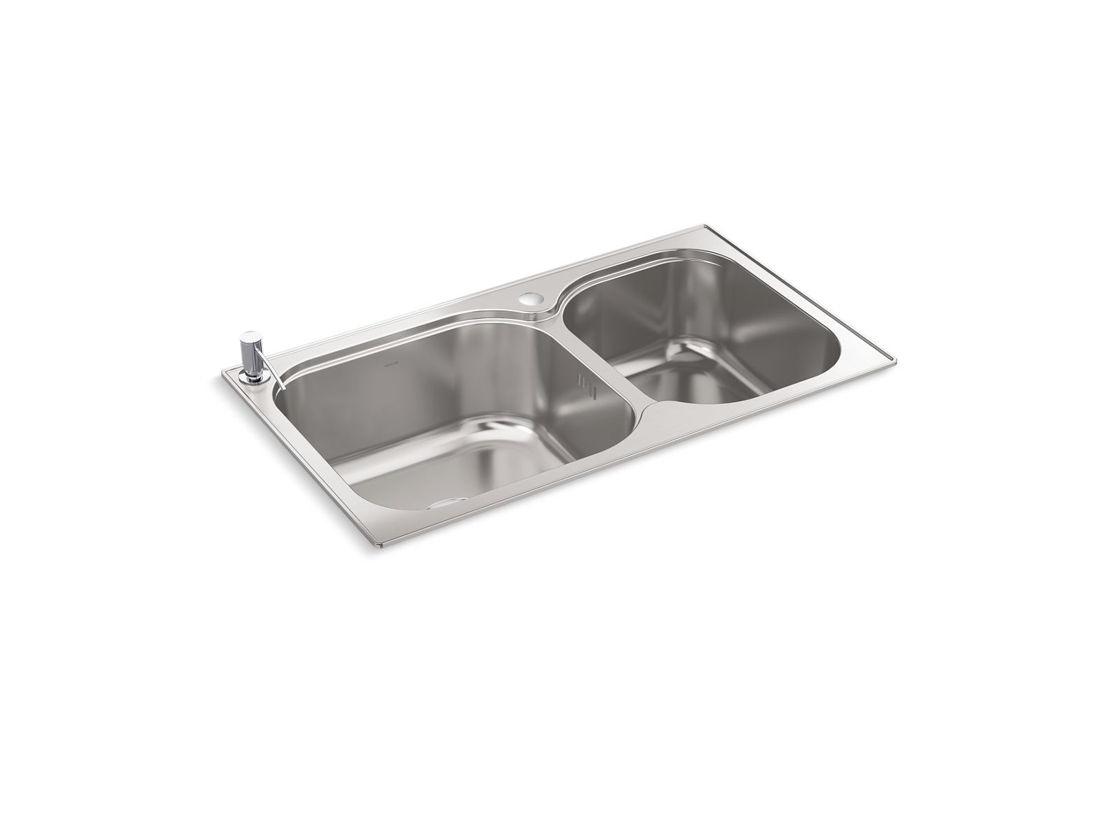 Karran Concrete Quartz/Granite 33 in. 50/50 Double Bowl
