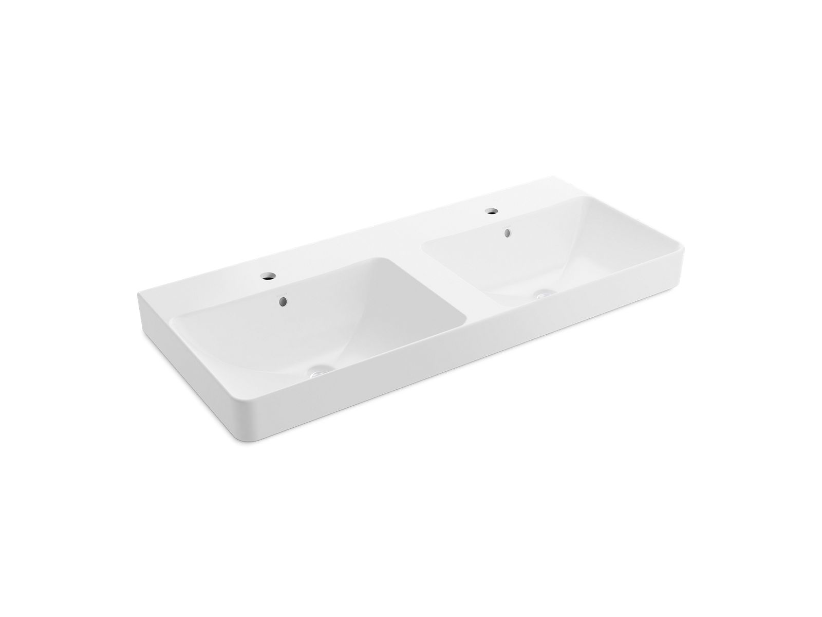 Forefront™ 一體化雙浴室面盆（單龍頭孔） | 2748T-1 | KOHLER