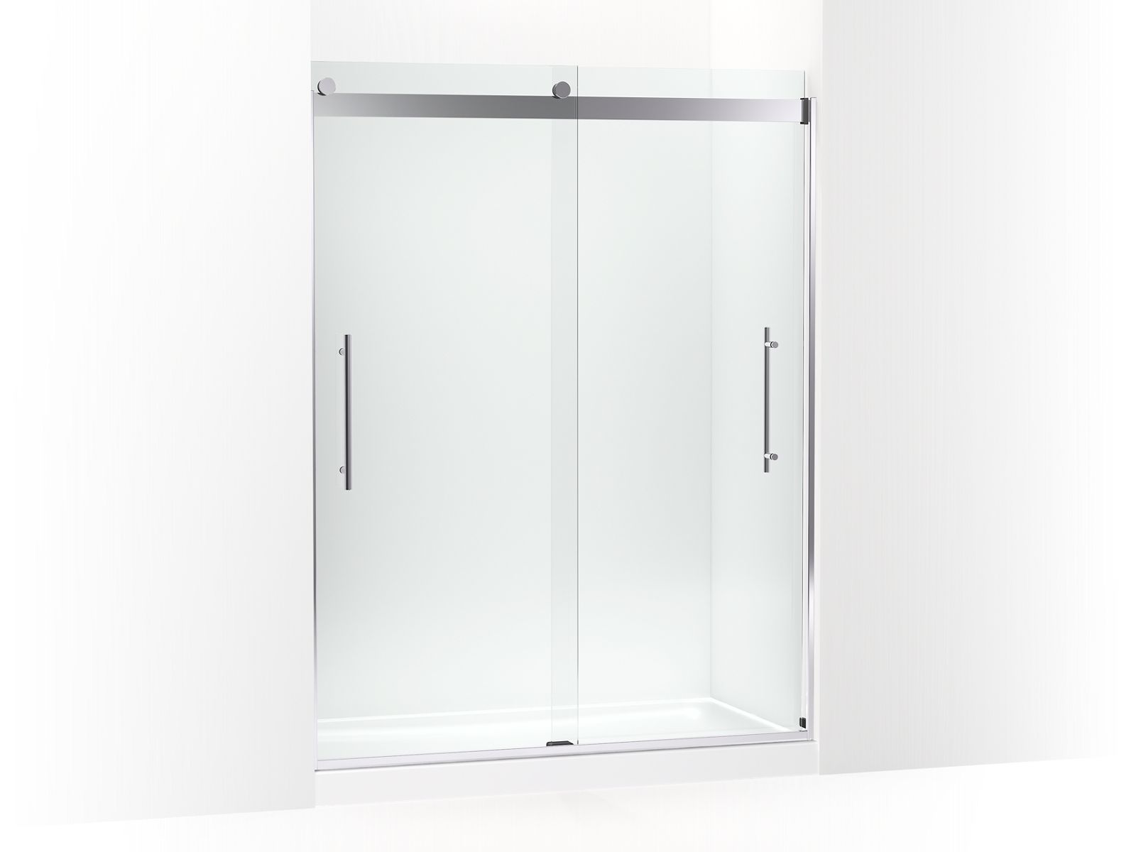 Levity Plus Frameless Sliding Shower Door, 77-9/16