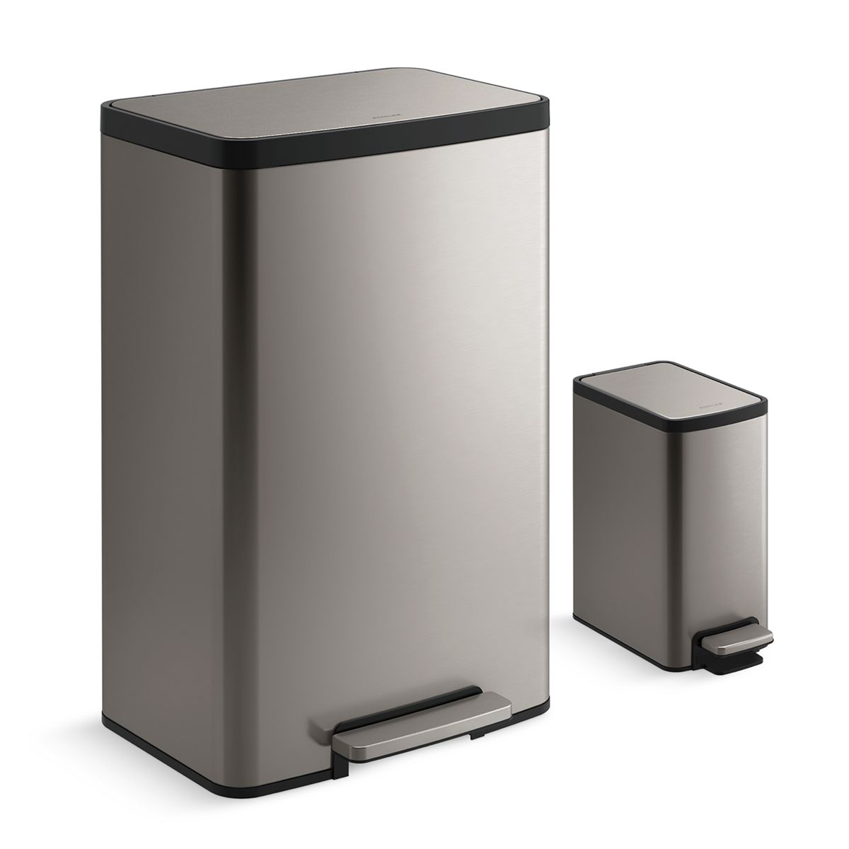 Two-pack step trash cans, 47 L and 6 L | K-RS30473 | KOHLER