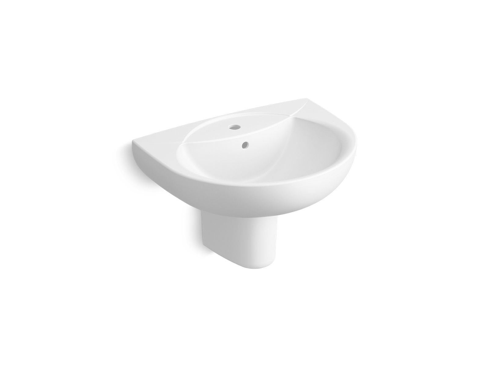 Half-ped lav, single hole
