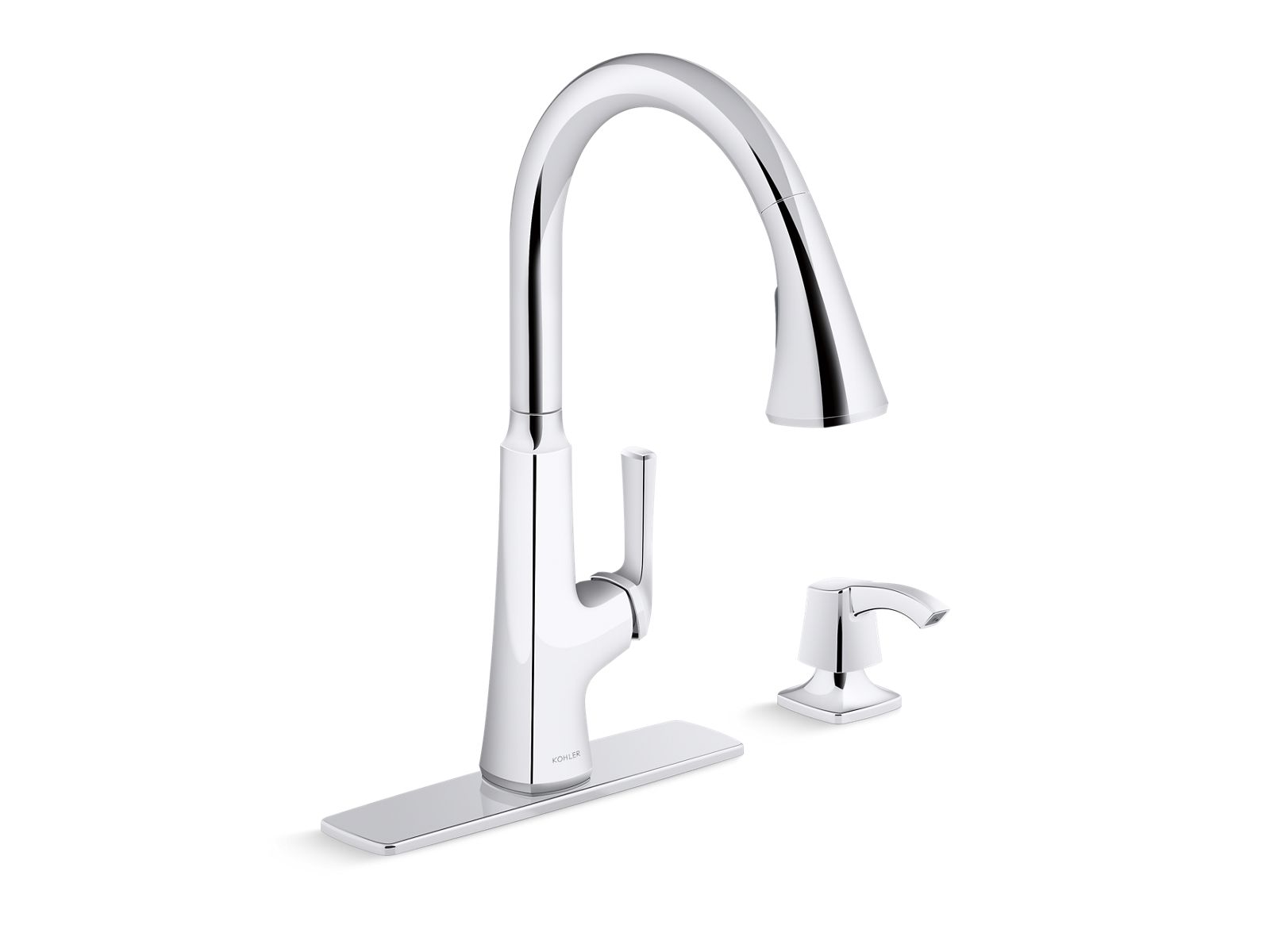 KOHLER Arsdale Single-Handle Pull-Down Sprayer buy Kitchen Faucet with Soap/Lotion D