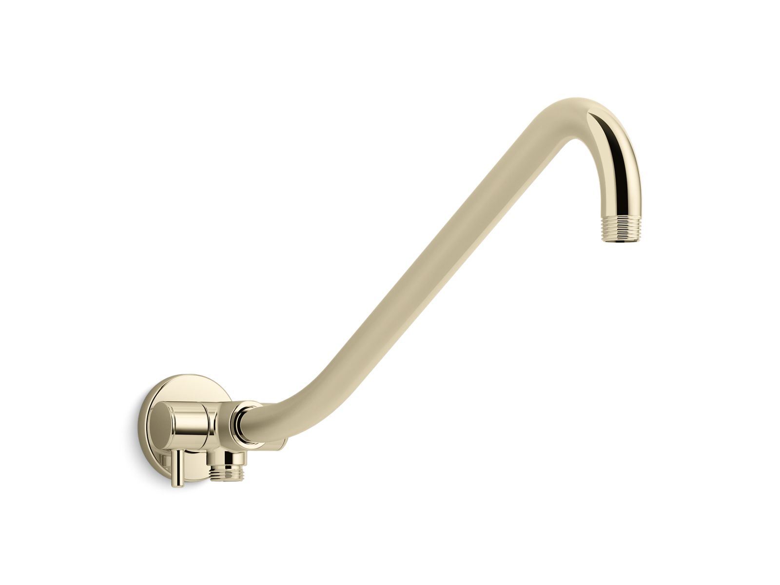Gooseneck Rainhead arm with 3-way diverter