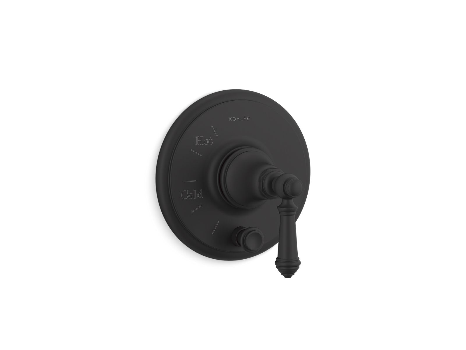 Artifacts Rite-Temp valve trim with push-button diverter and lever handle