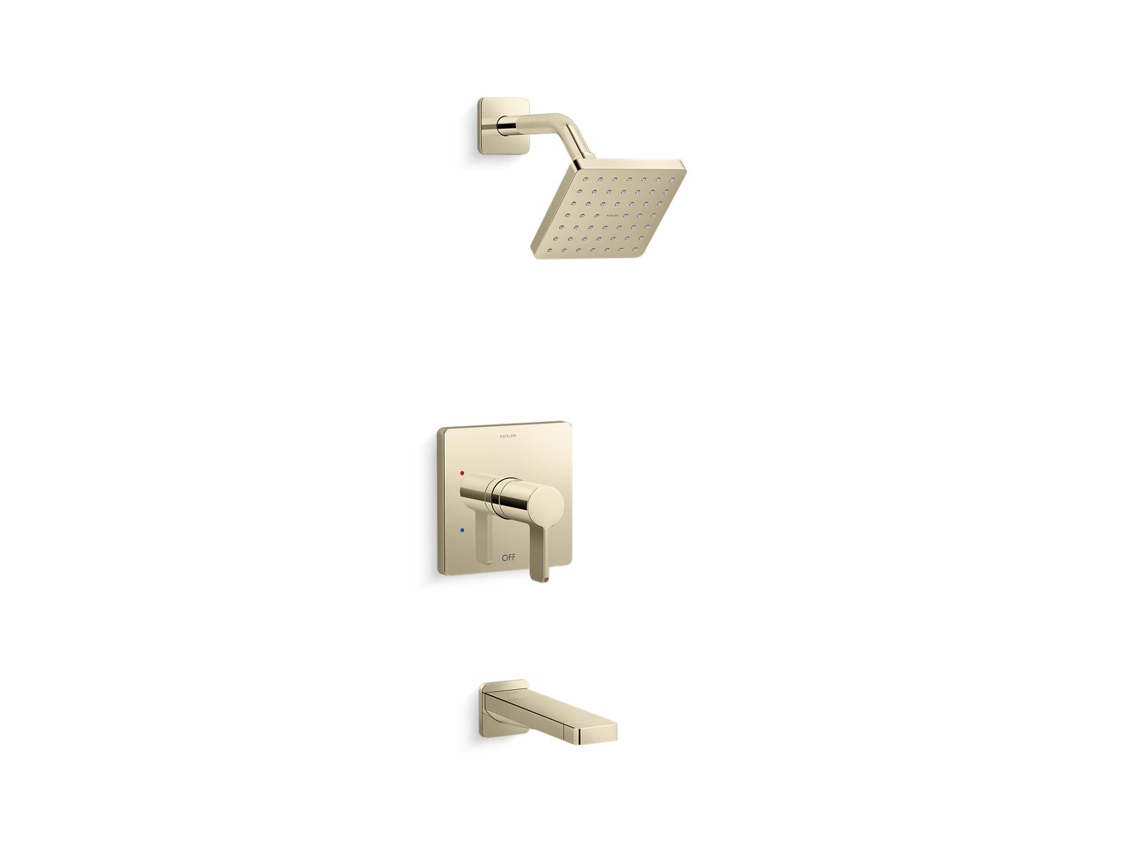 Parallel Rite-Temp bath and shower trim kit, 1.75 gpm