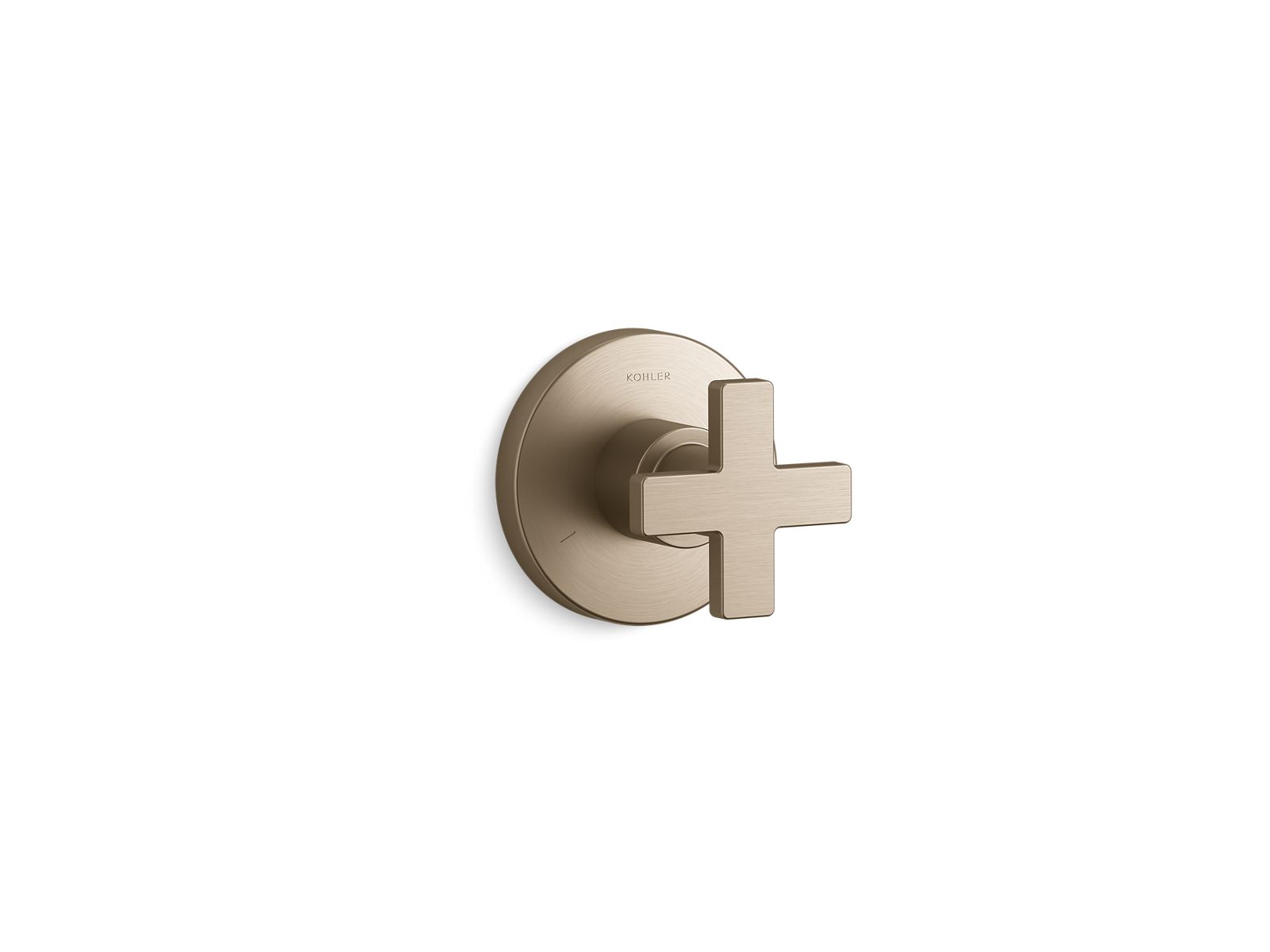 Composed MasterShower transfer valve trim with cross handle