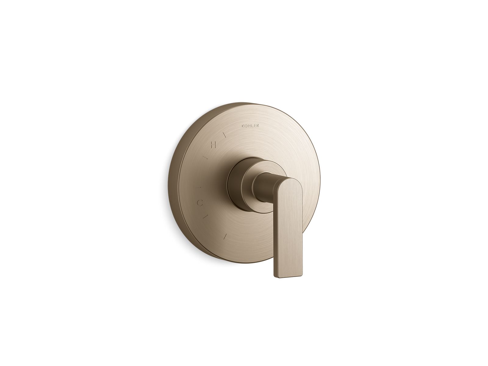 Composed Rite-Temp valve trim with lever handle