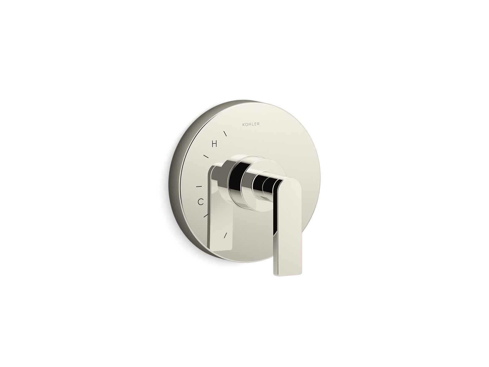 Composed Rite-Temp valve trim with lever handle