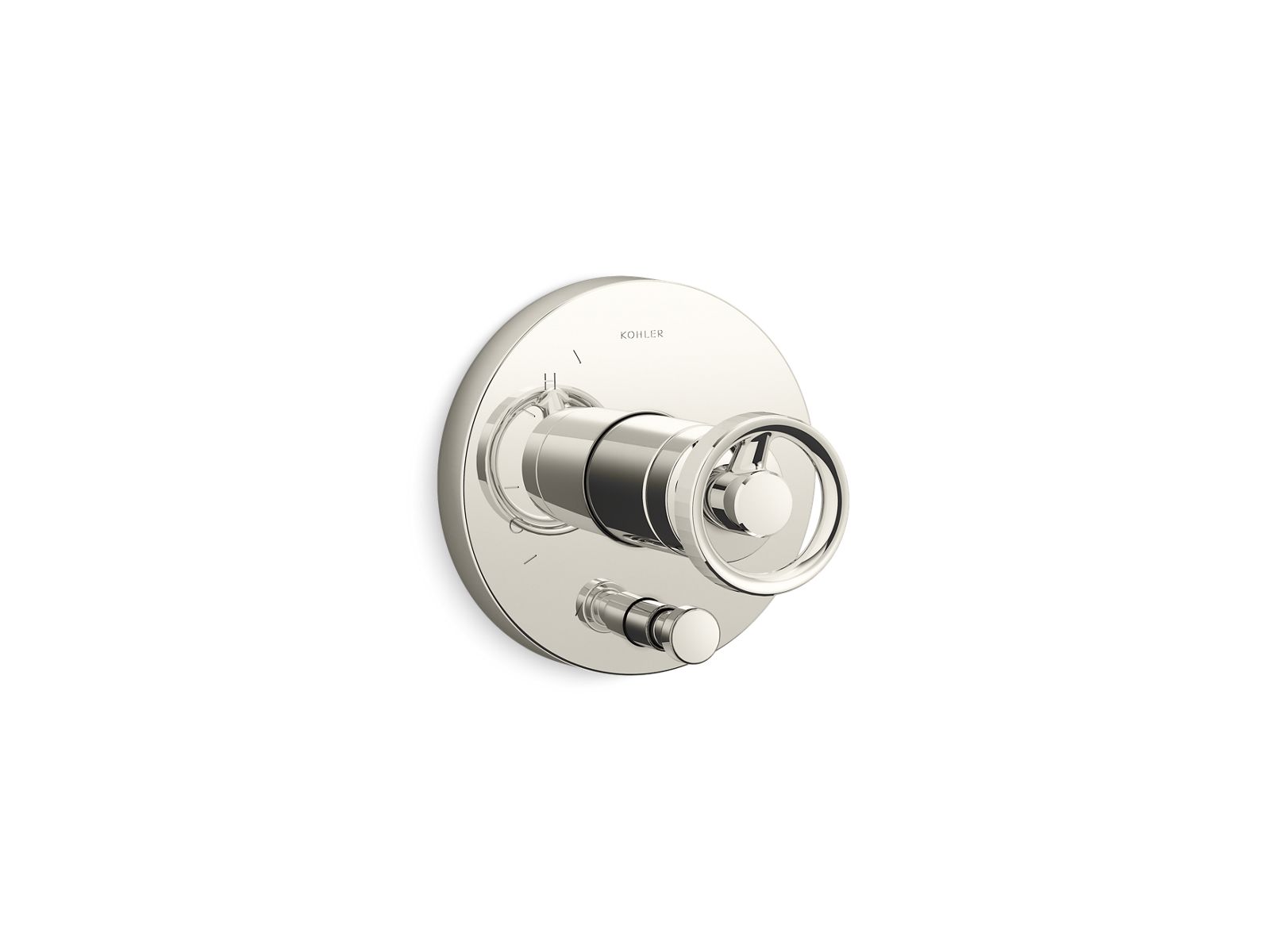 Components Rite-Temp valve trim with Industrial handle and diverter