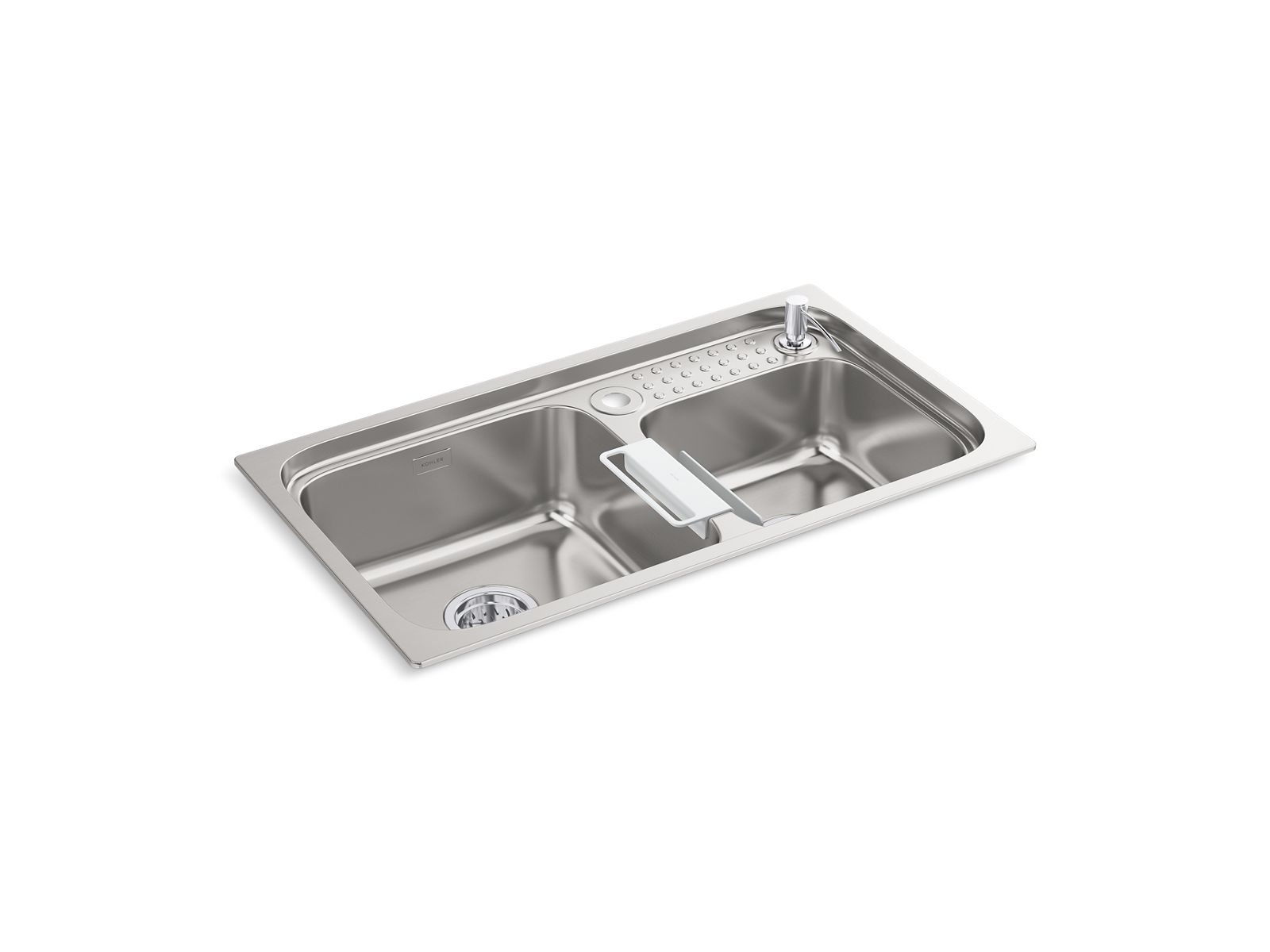 K-97329T-2KD-NA | Aleo Offset kitchen sink, 2kd, ks | Studio 