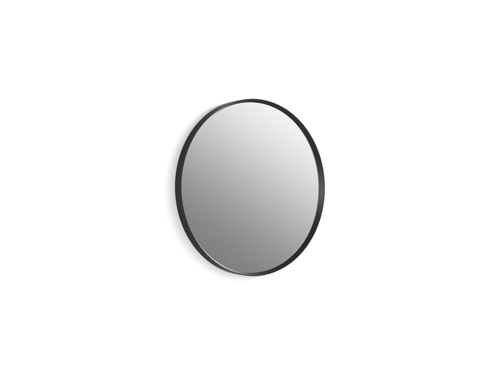 Essential 22" round framed mirror