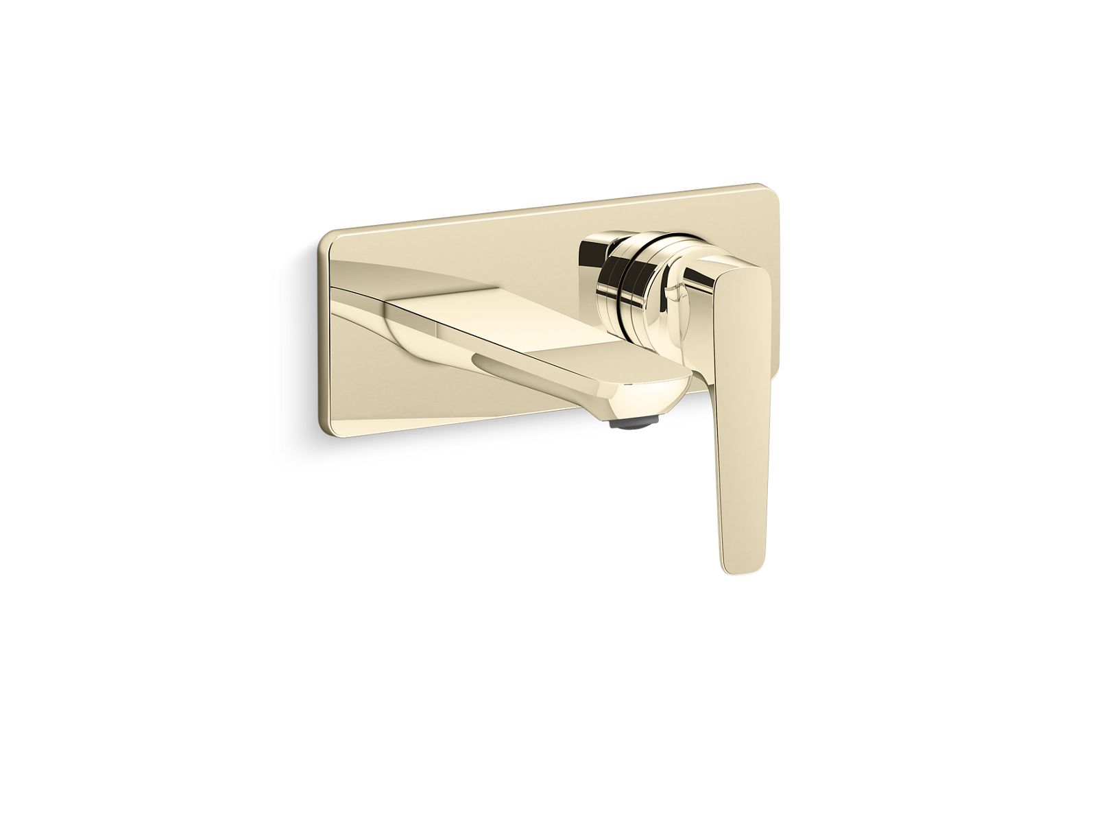 Aleo+ Wall-mount lavatory faucet trim in polished chrome