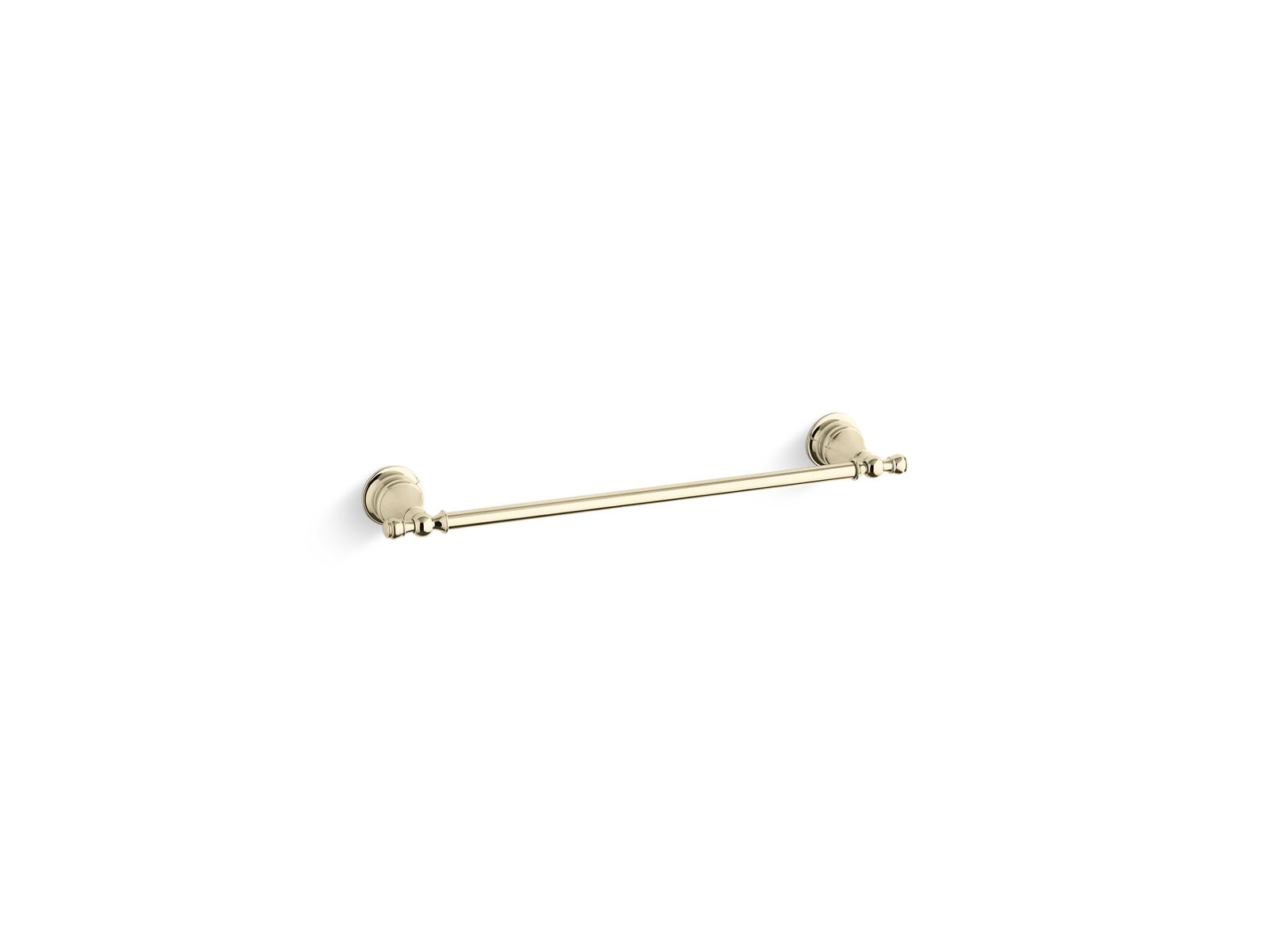 KOHLER K-10541-BV Traditional 18-Inch Grab Bar, Vibrant Brushed Bronze