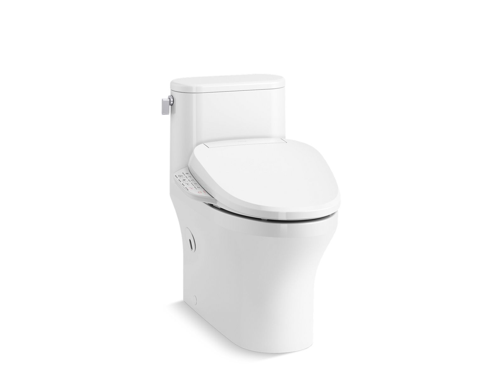 Spacity™ Hidden cord one-piece compact elongated toilet with