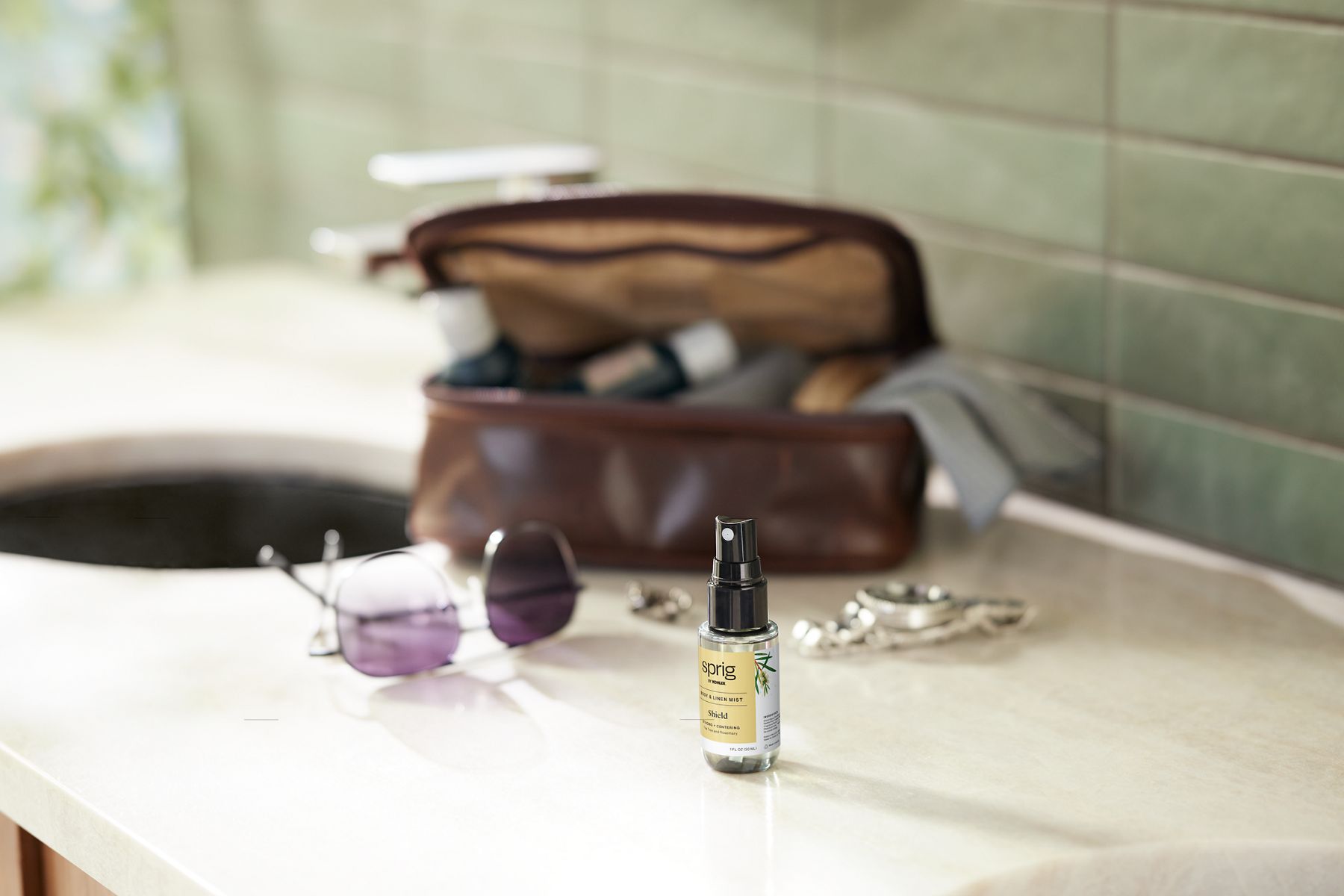 Products in use in close room view