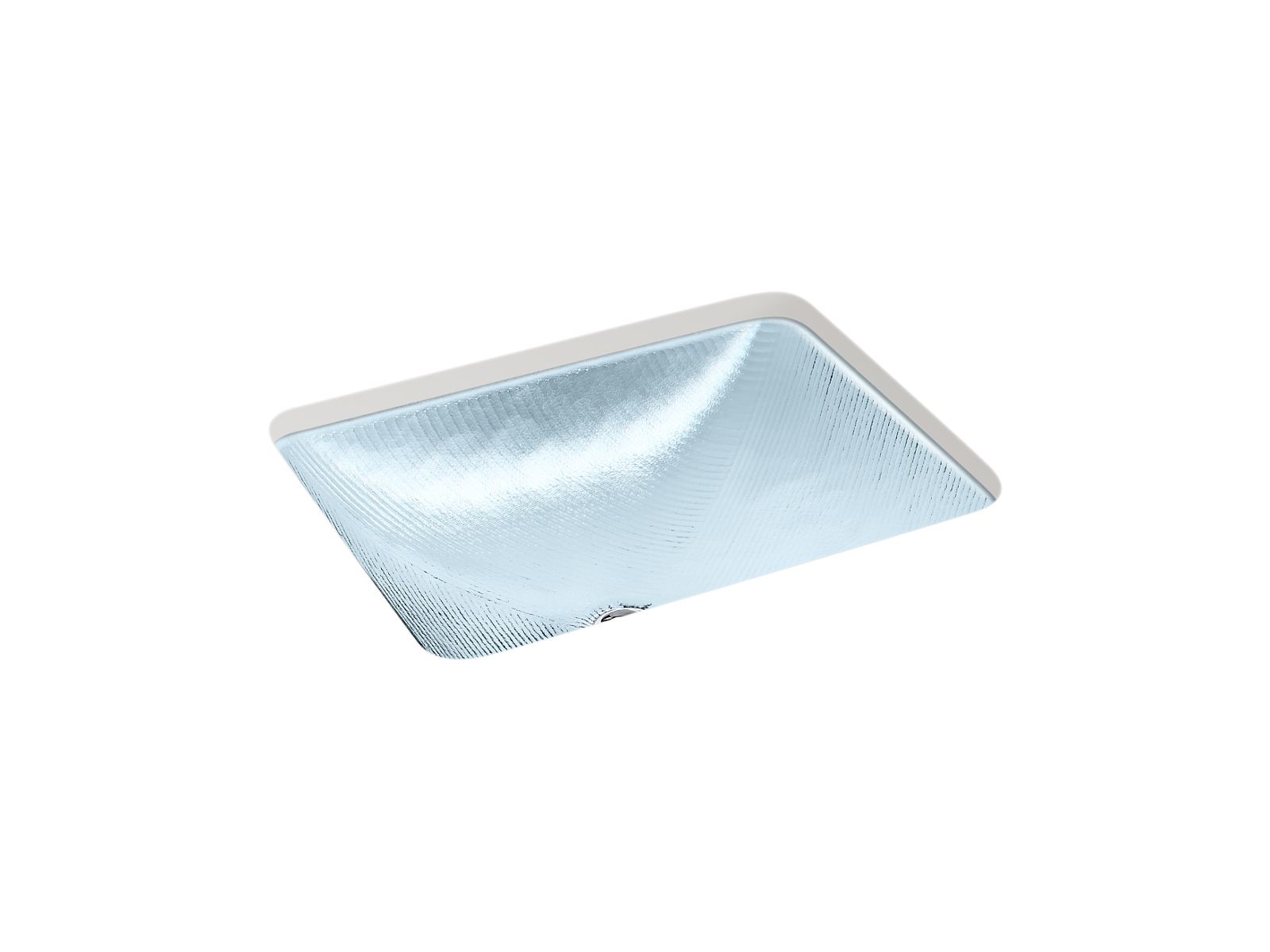 Yepsen 20" rectangular undermount bathroom sink, no overflow