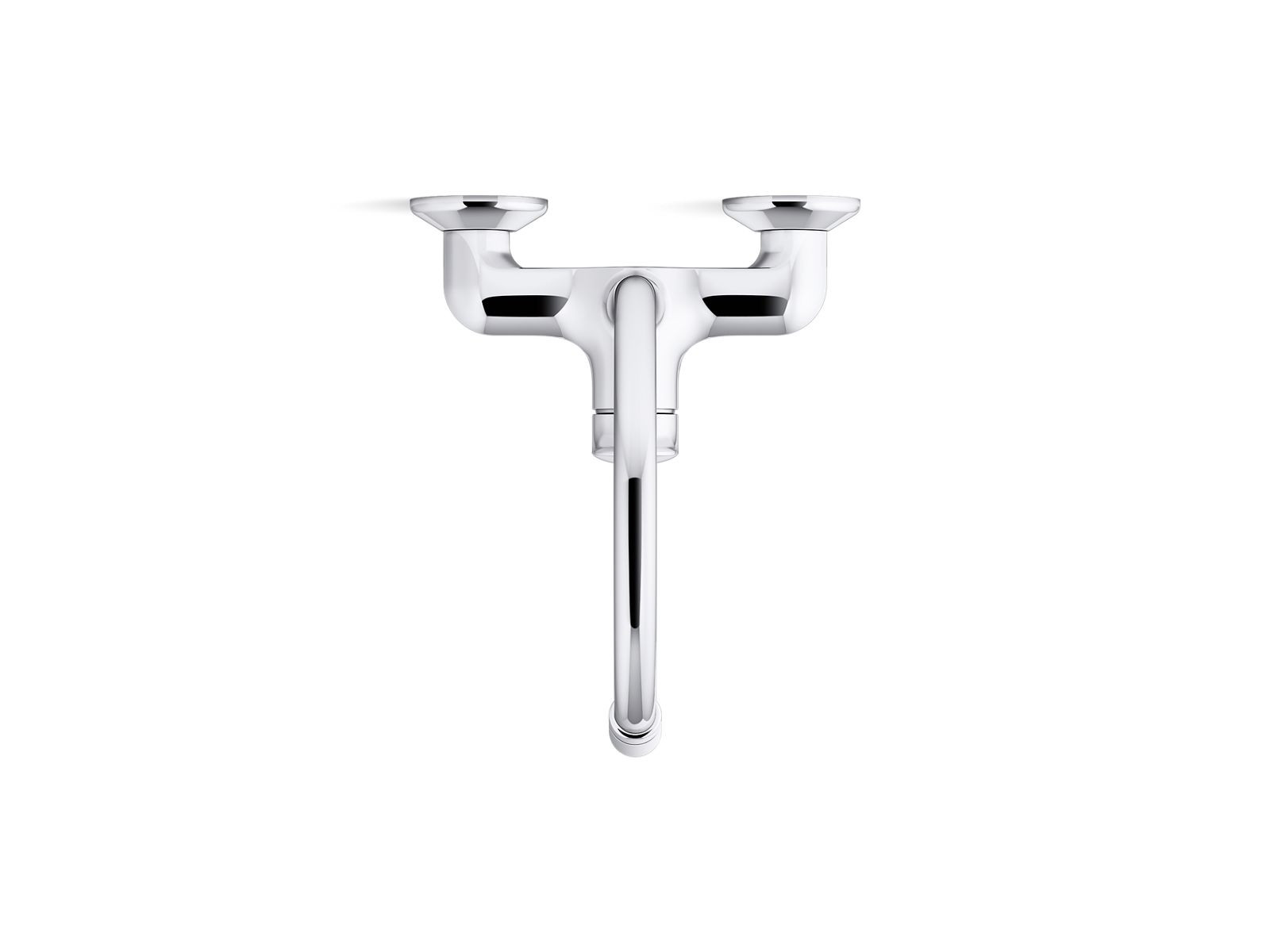 Kumin® Single-handle Wall Mount Kitchen Faucet In Polished Chrome