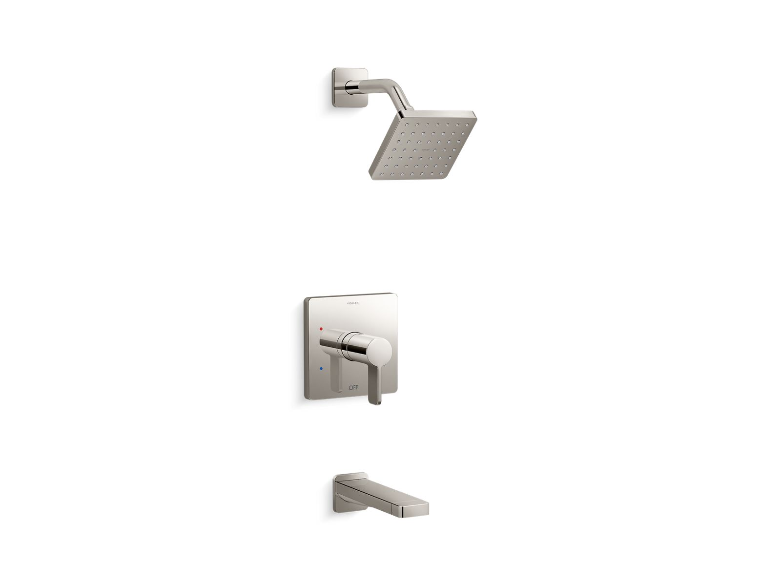 Parallel Rite-Temp bath and shower trim kit, 1.75 gpm