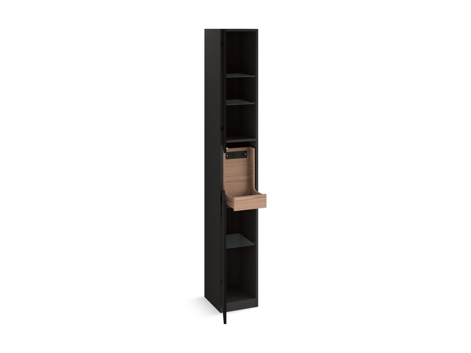 3/4 view of product with door open