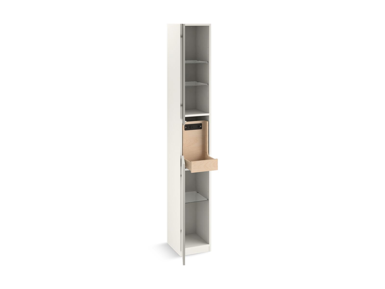 3/4 view of product with door open