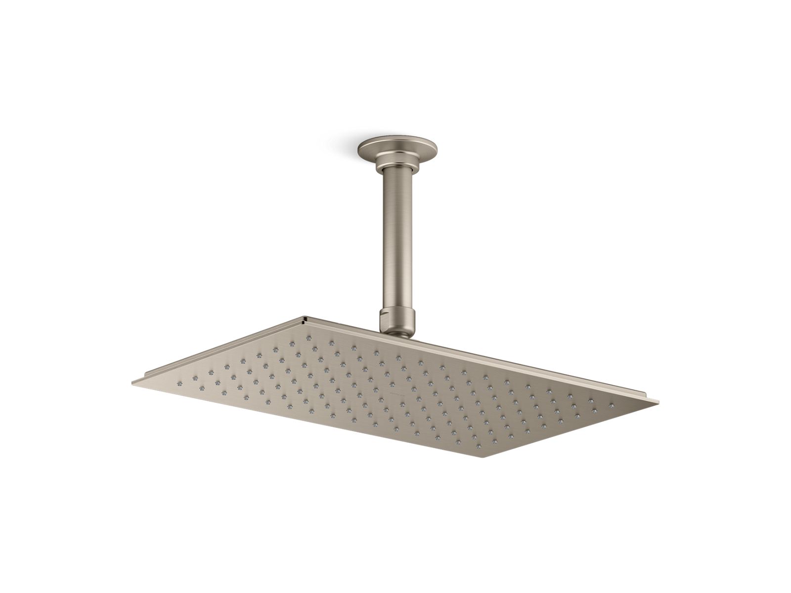 Kohler™ Rectangular 195 mm x 320 mm single-function rainhead, 9.5 lpm ...