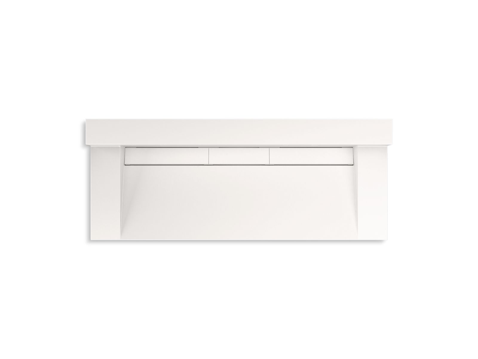 Constellation™ 60" wall-mount trough lavatory system with backsplash