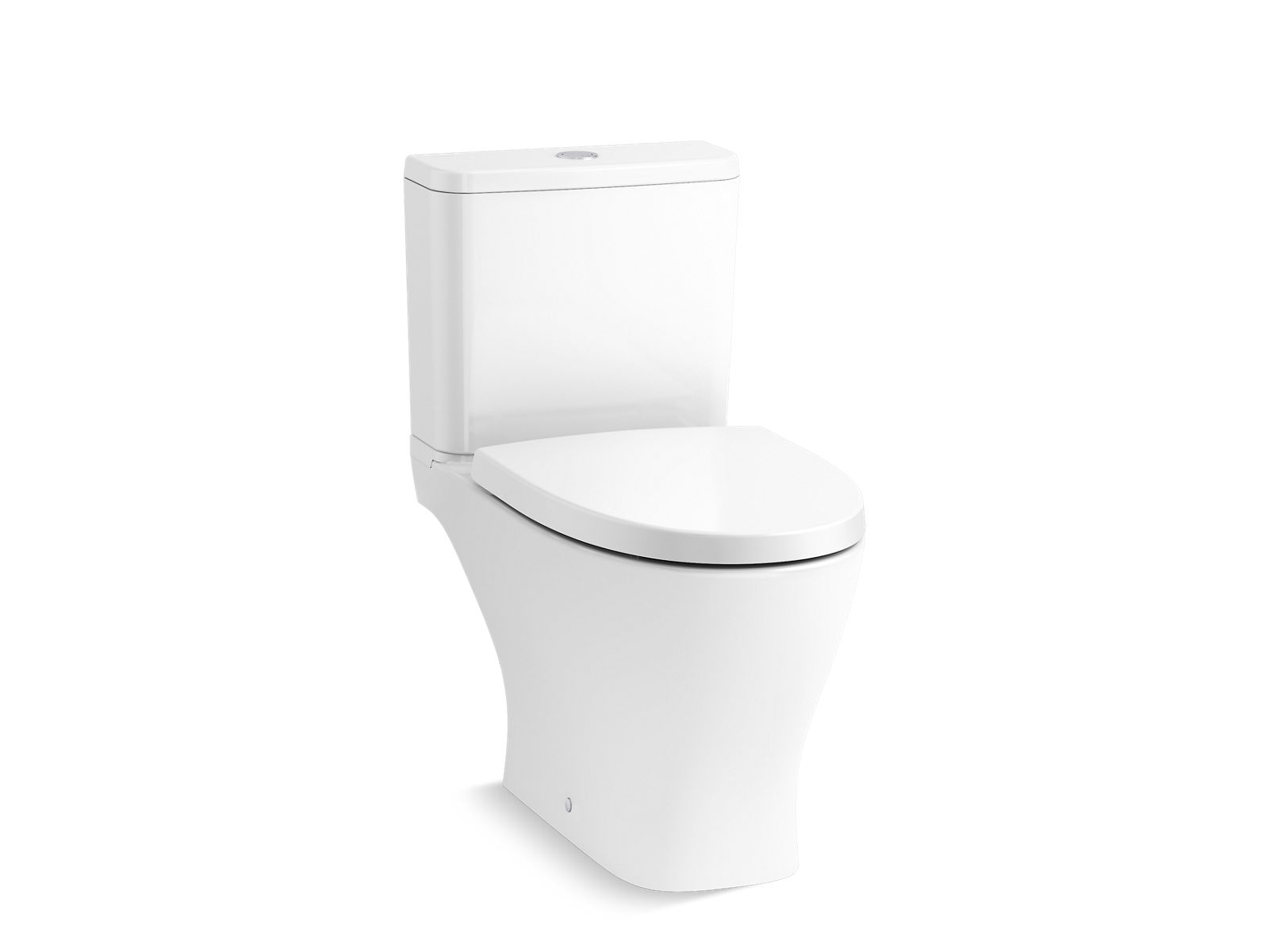 Reach Up™ Two-piece compact elongated toilet with skirted trapway