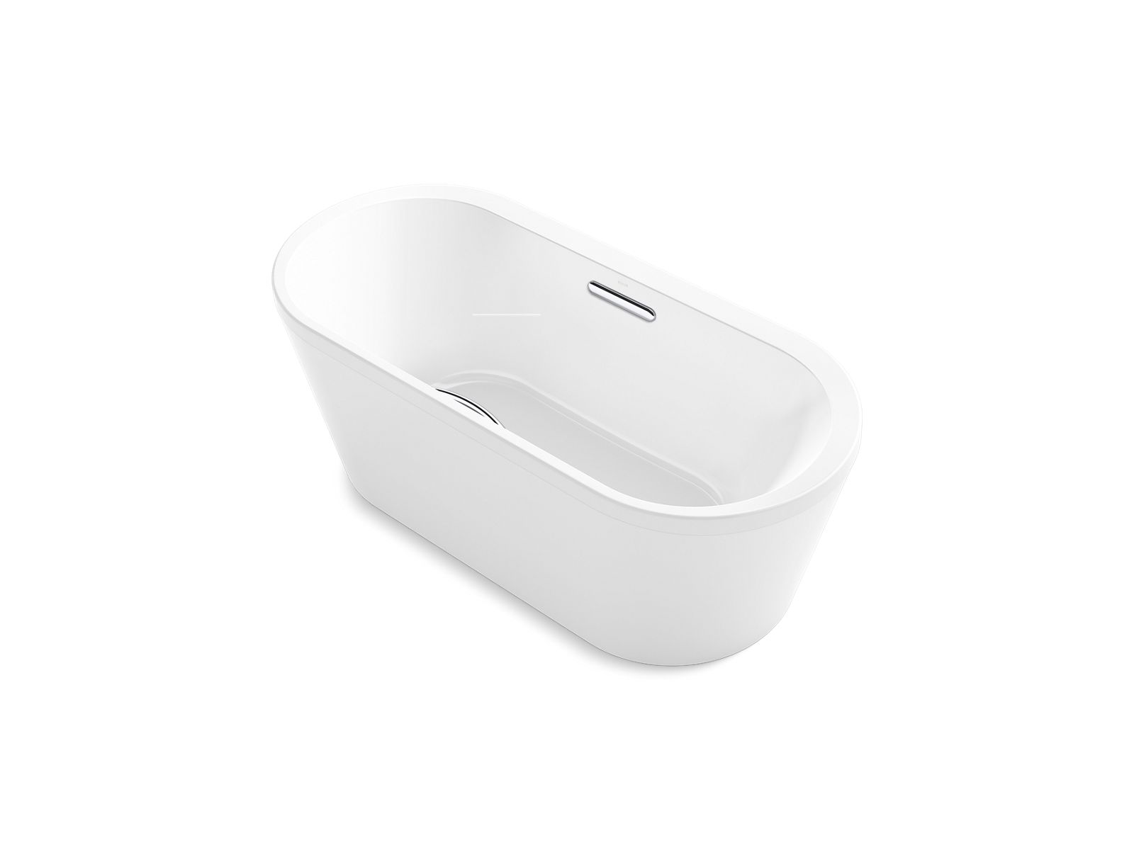 K99236TGR0 Evok™ 1.7m acrylic freestanding bath(with grip rail