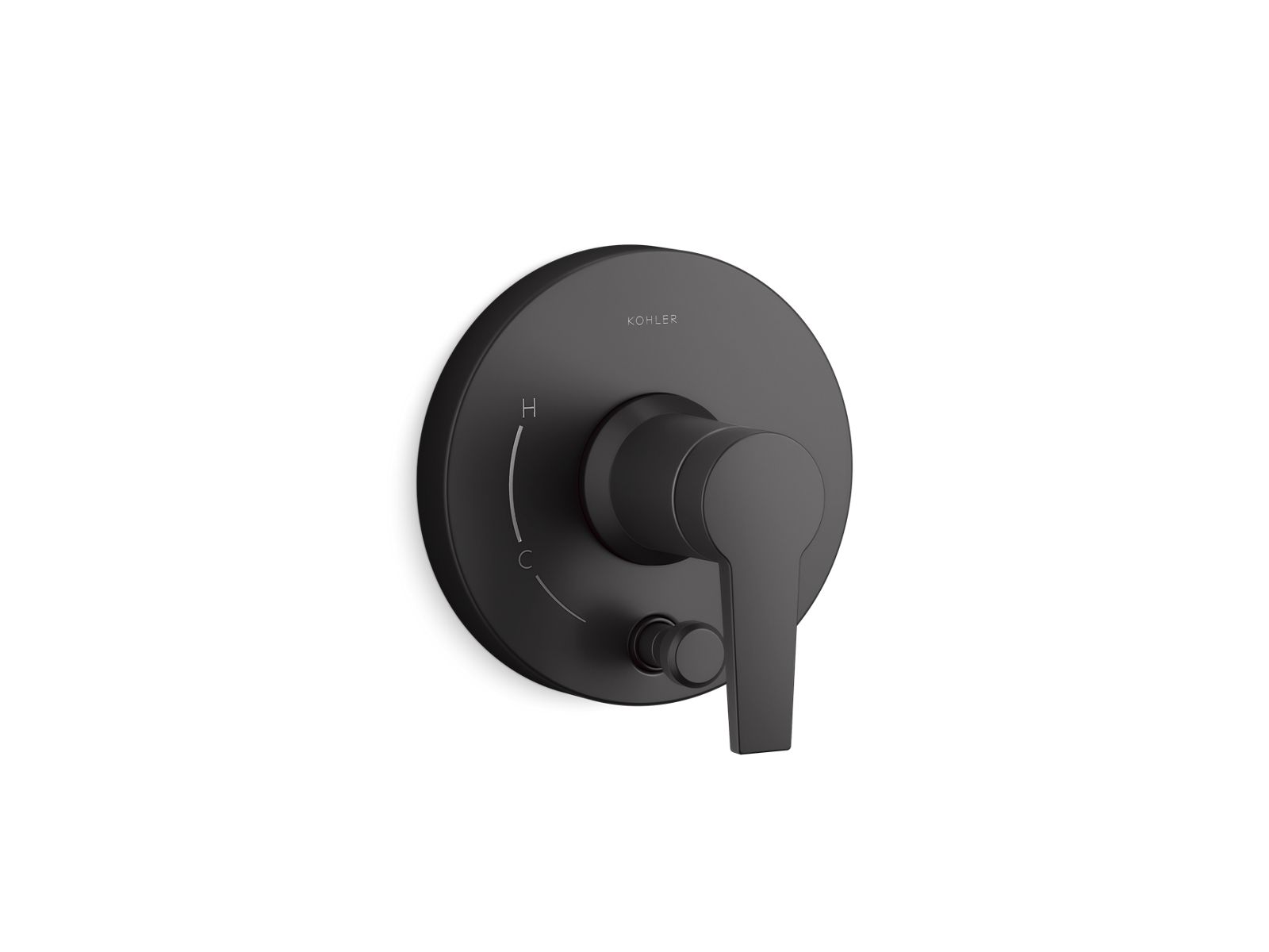 Pitch Rite-Temp valve trim with push-button diverter