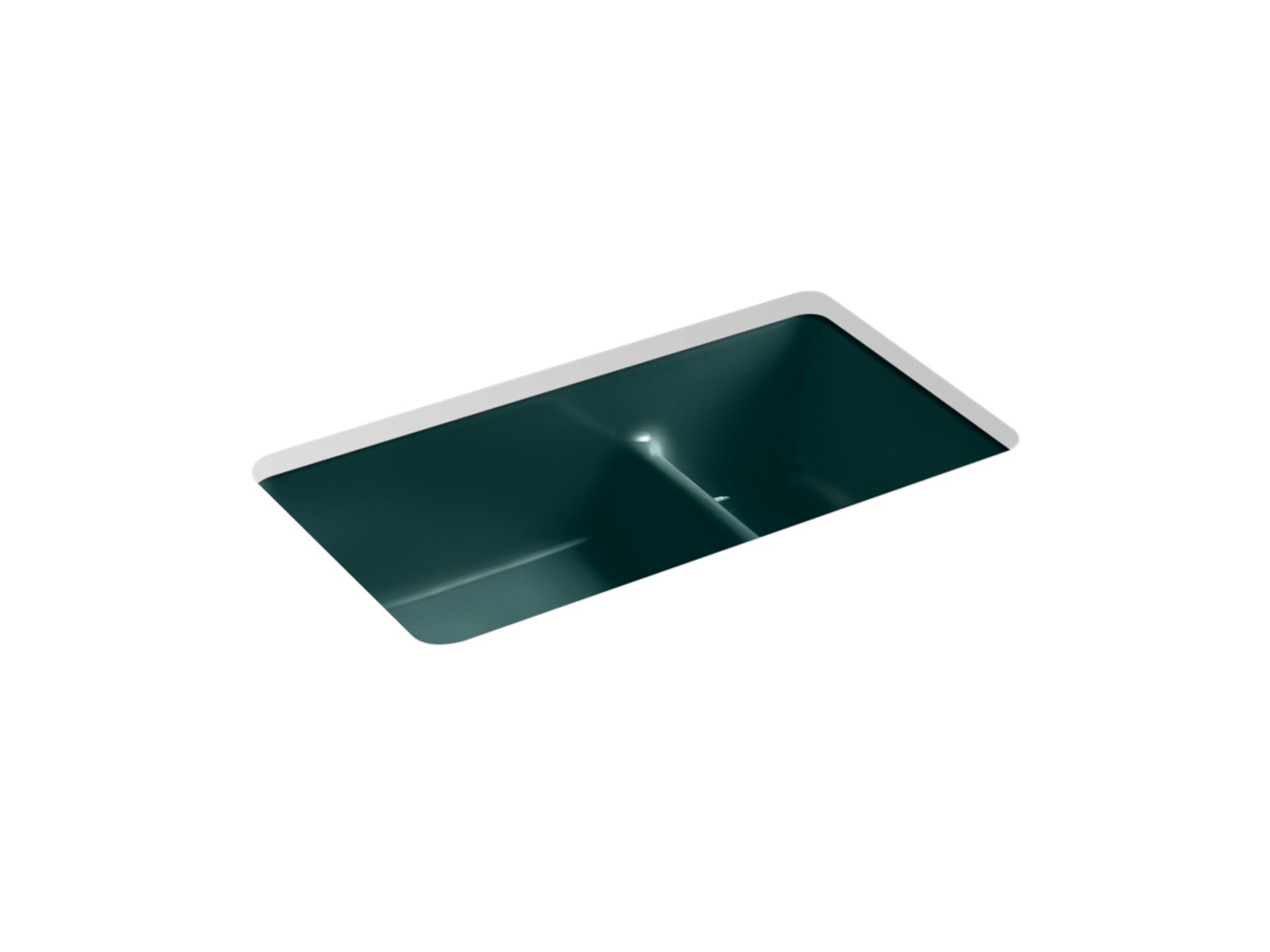 Iron/Tones Smart Divide 33" top-/undermount double-bowl kitchen sink