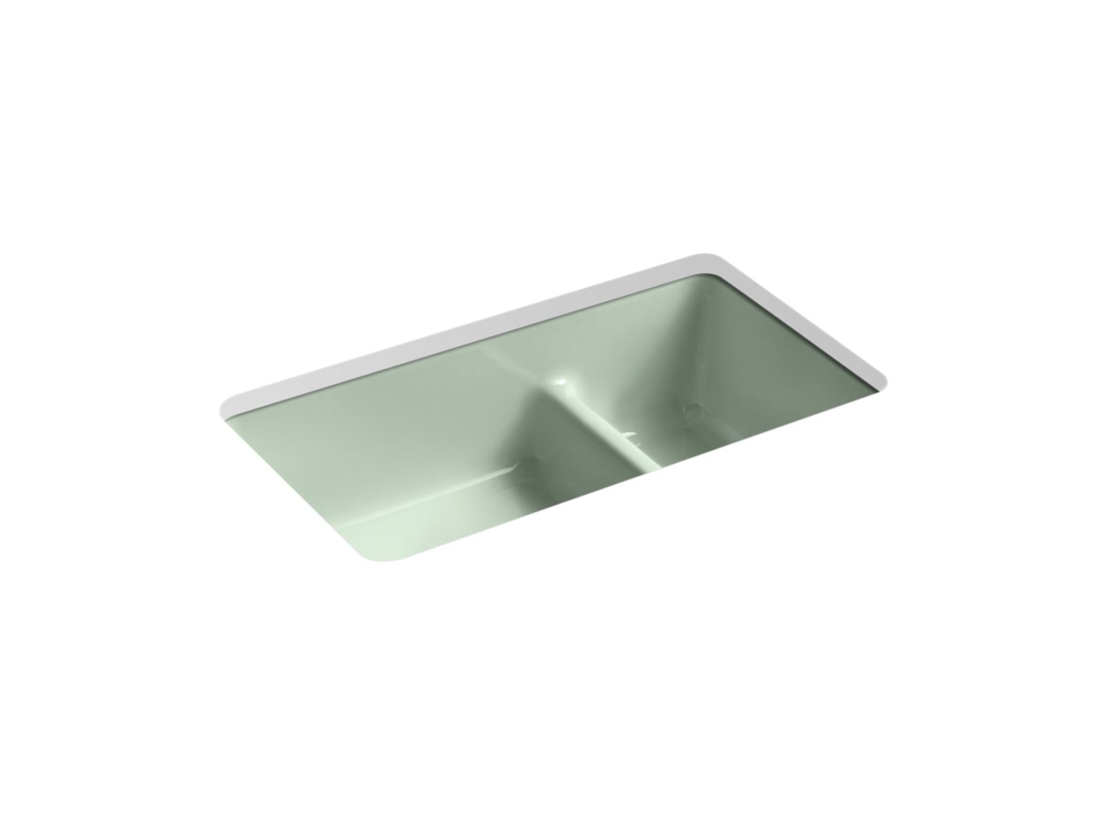 Iron/Tones Smart Divide 33" top-/undermount double-bowl kitchen sink