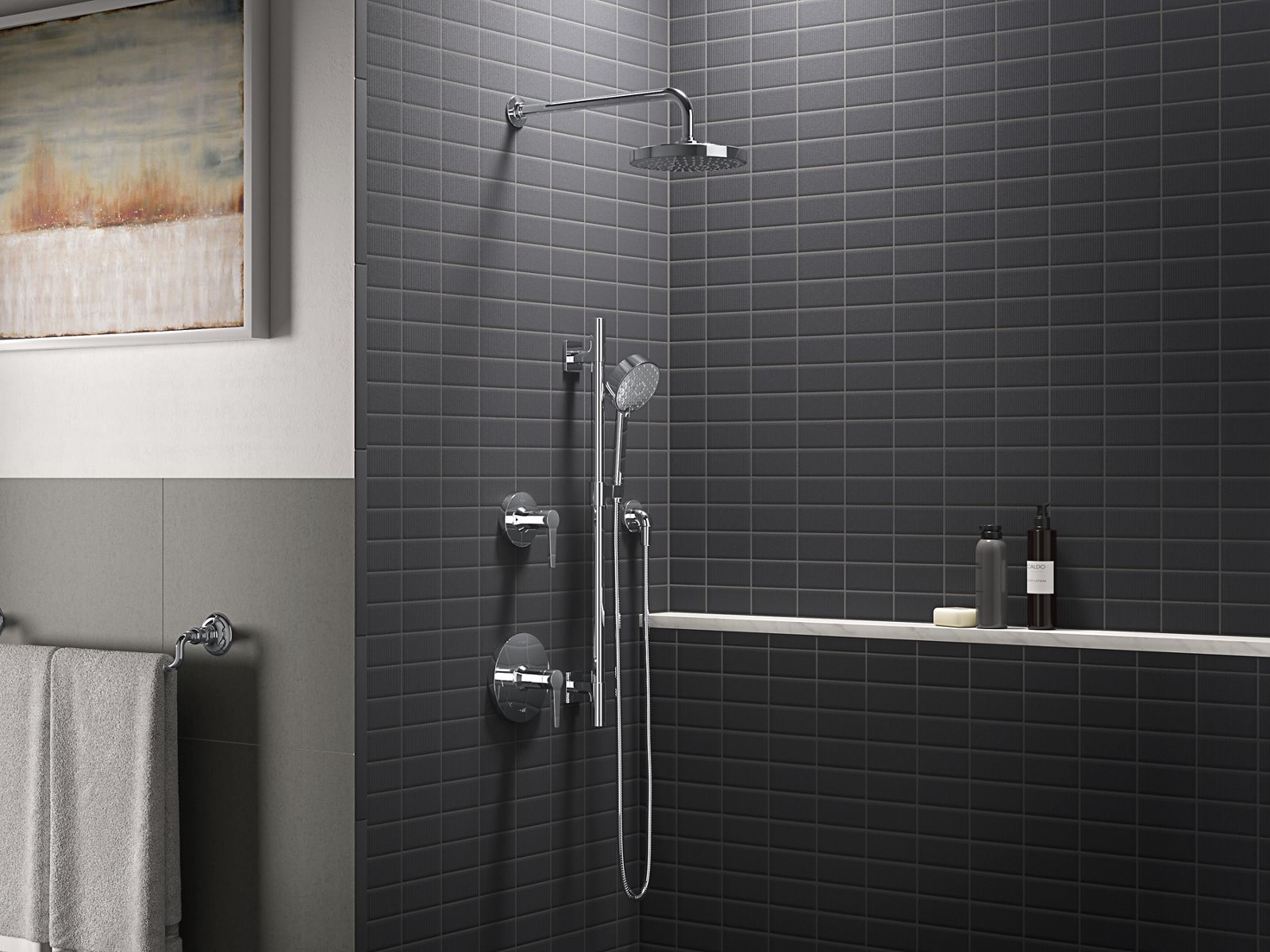 Up to 2 walls & multiple product categories visible