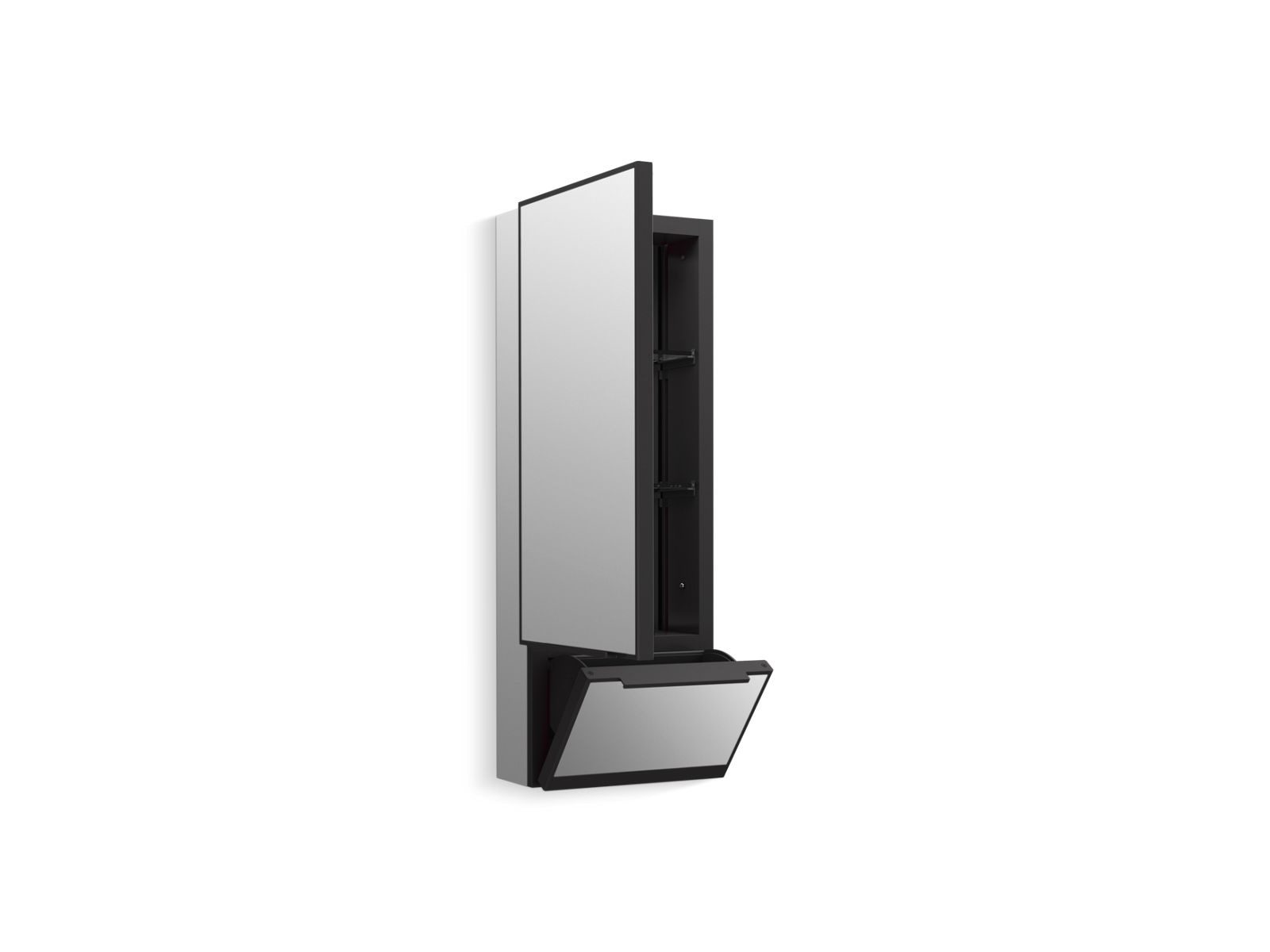 3/4 view of product with door open