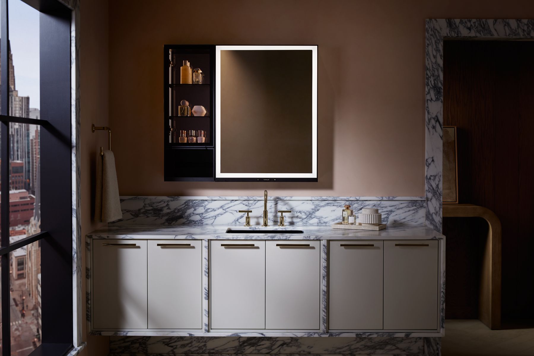 Products in use in close room view