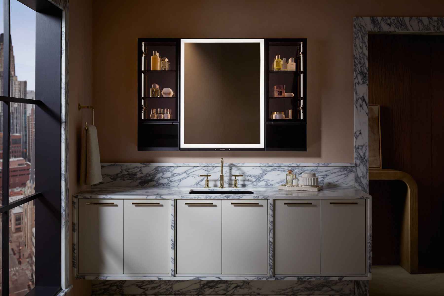 Products in use in close room view