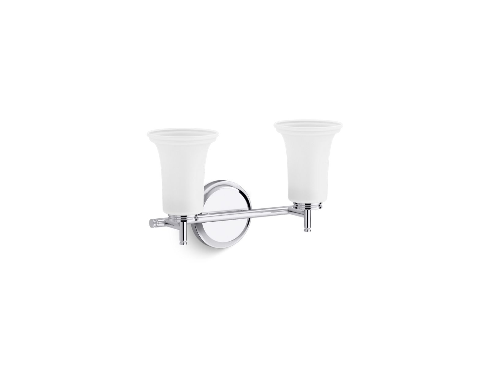 Bellera® Two-light sconce with frosted shades