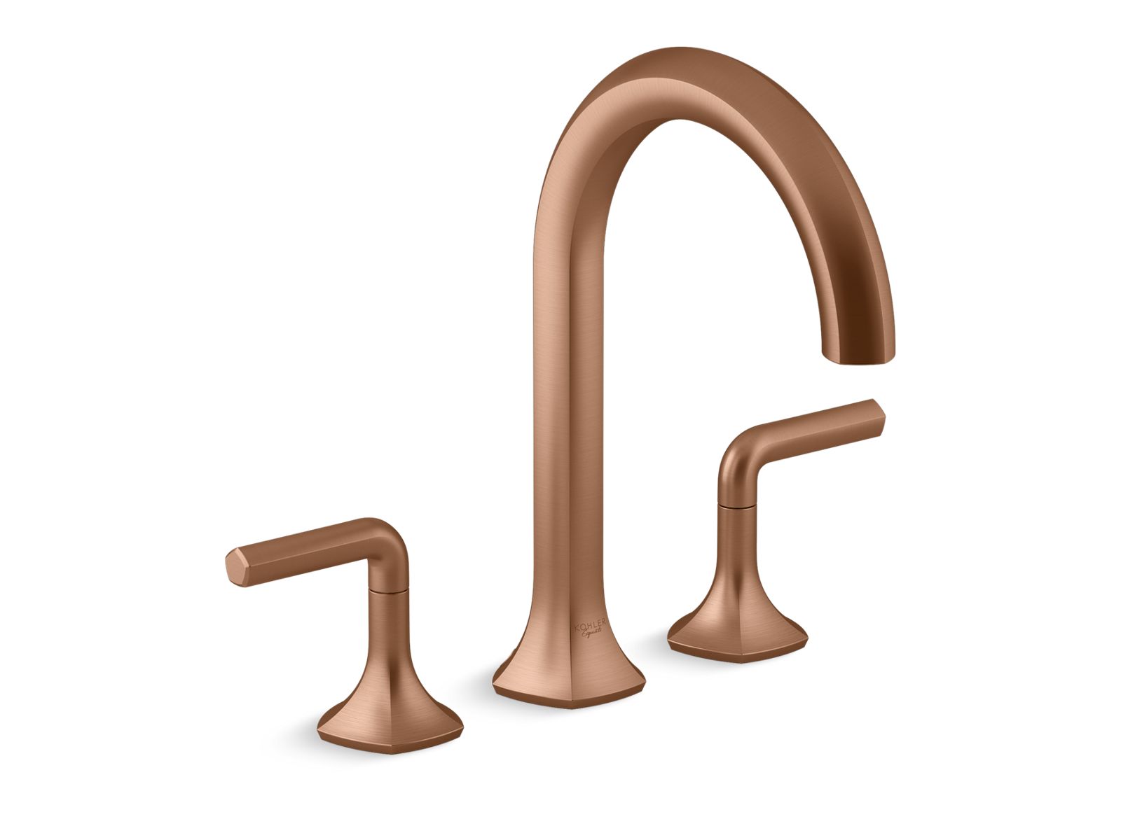 Occasion™ Deck-mount bath faucet with Cane spout and lever handles