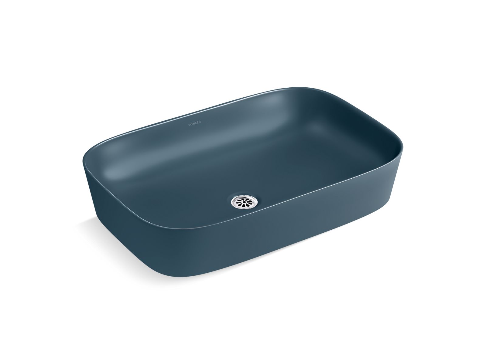 600mm Edge Vessel Basin Without Faucet Hole In Thunder Grey