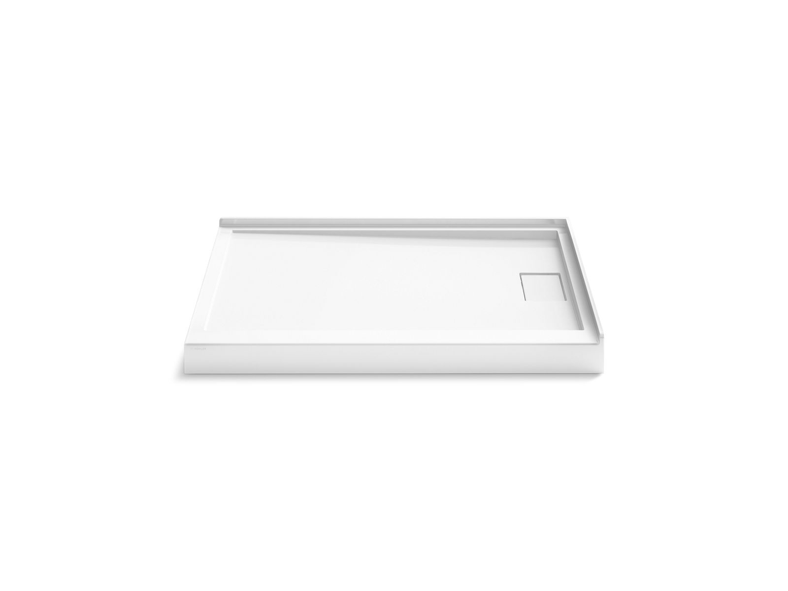Stoneridge 48" x 36" corner shower base, right drain