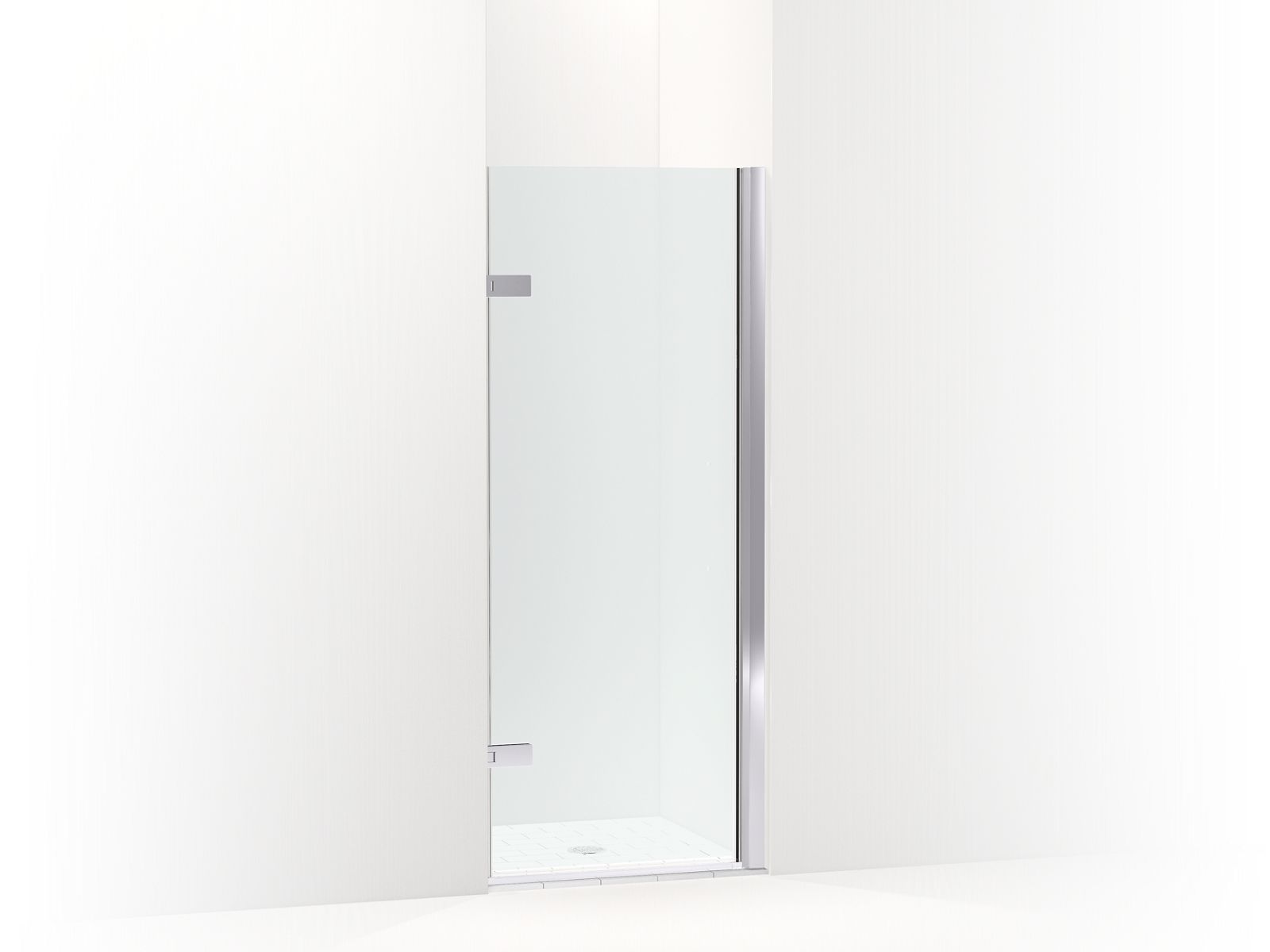 Composed™ 3/8" pivot door glass and hardware, no handle