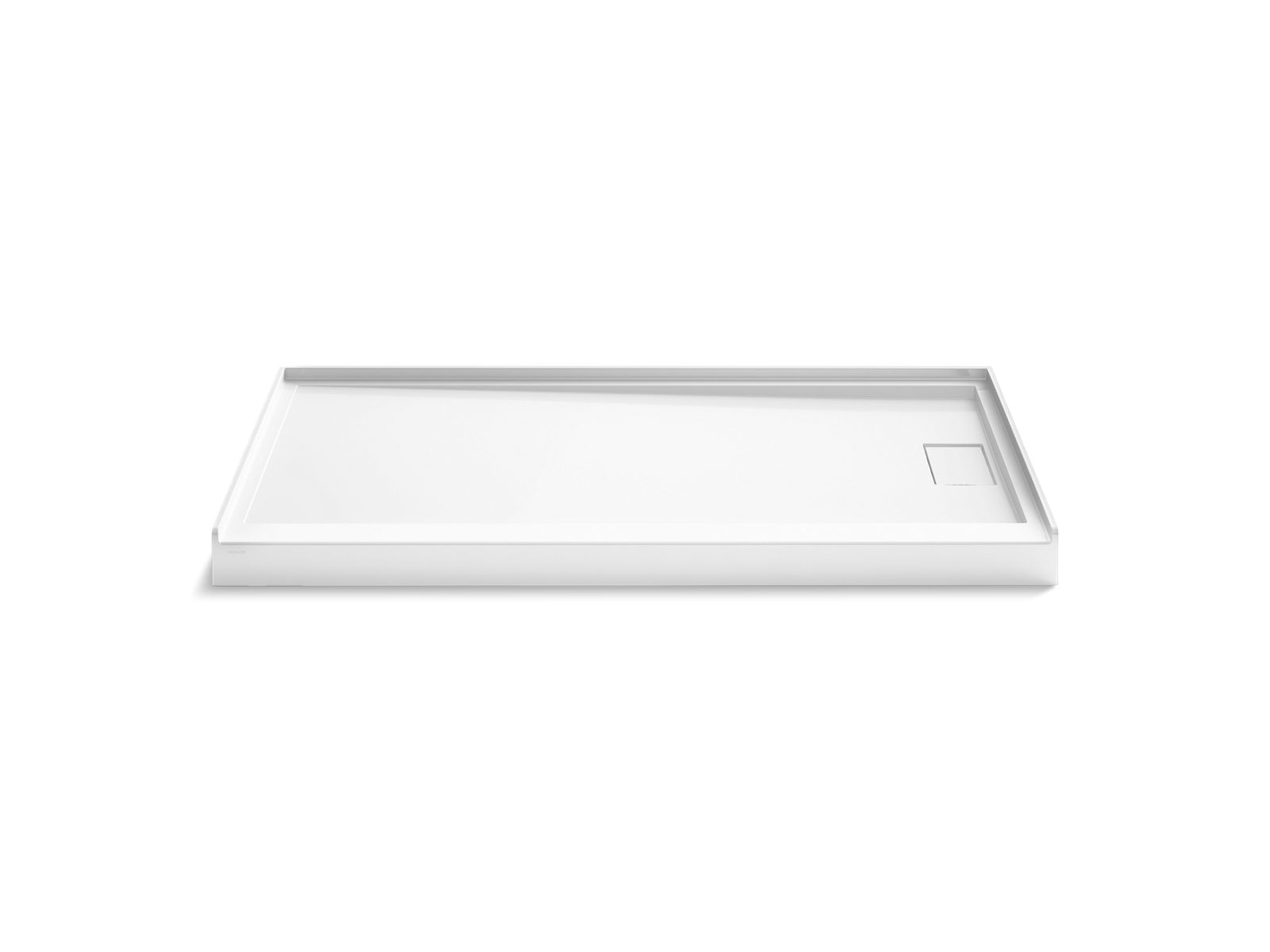 Stoneridge 66" x 34" alcove shower base, right drain