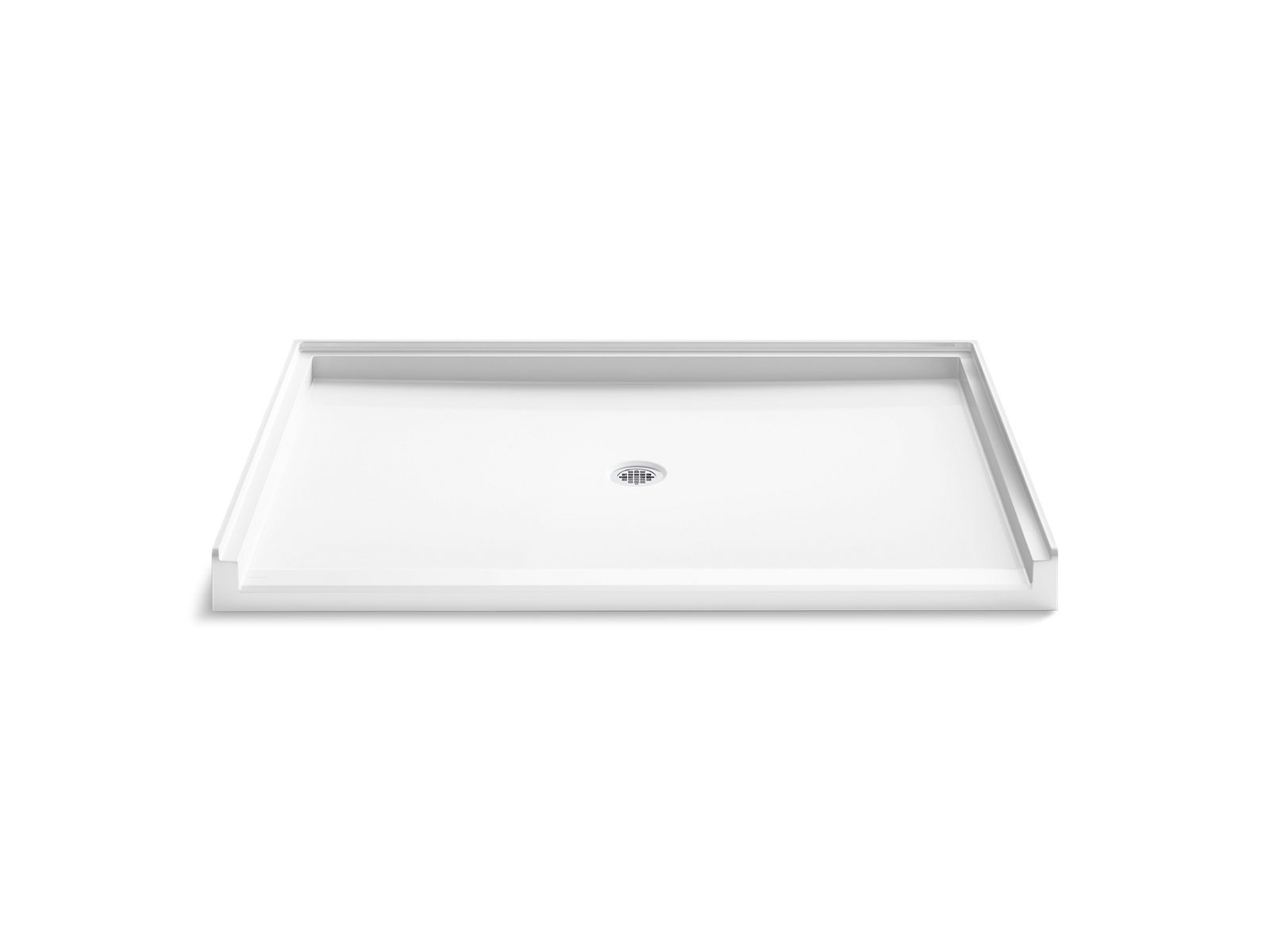 Stoneridge 62" x 42" alcove shower base, center drain