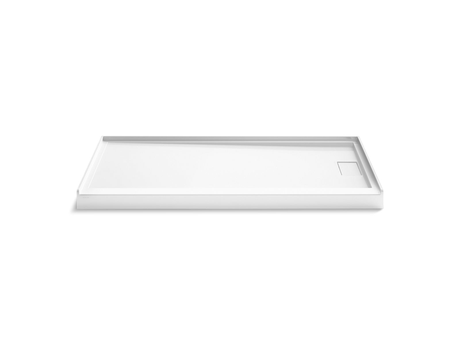 Stoneridge 72" x 34" alcove shower base, right drain