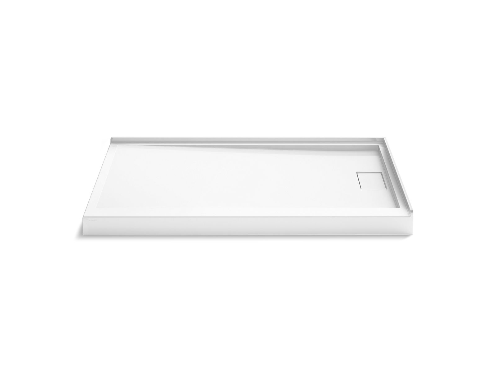 Stoneridge 60" x 36" corner shower base, right drain