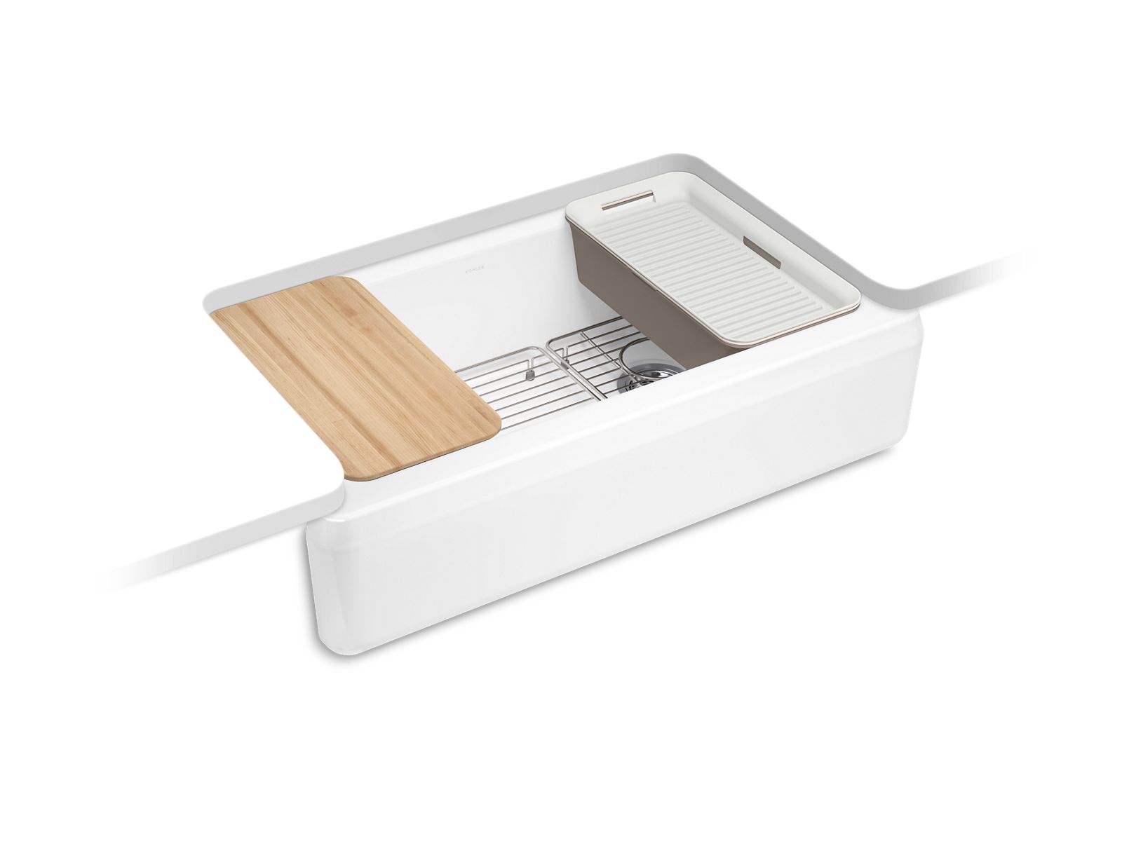 Riverby Workstation Kitchen Sink | K-24564-PC | KOHLER Riverby Workstation Kitchen Sink | K-24564-PC | KOHLER